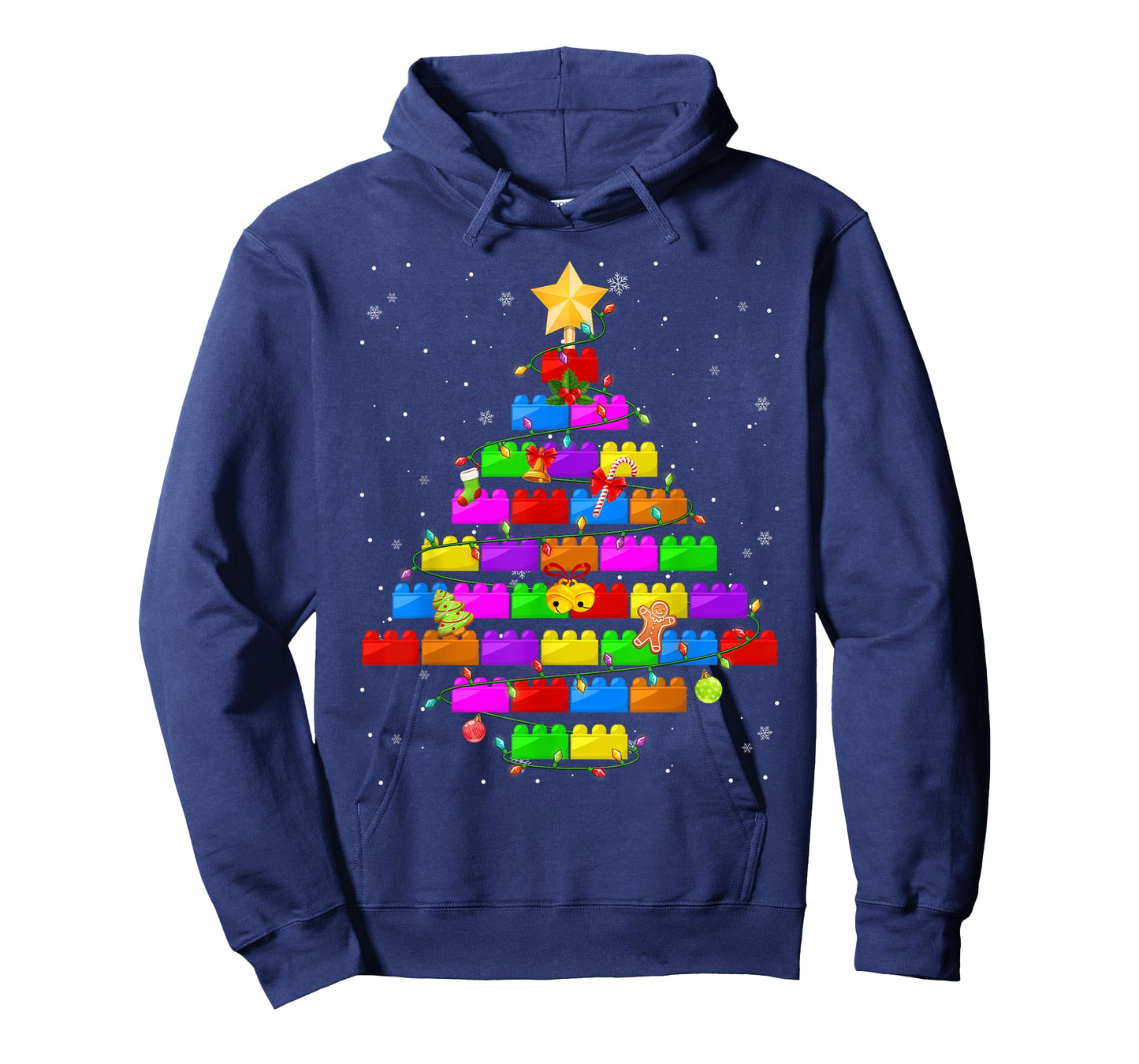 Merry Christmas PJS Blocks Building Christmas Tree Boys Kids T-Shirt