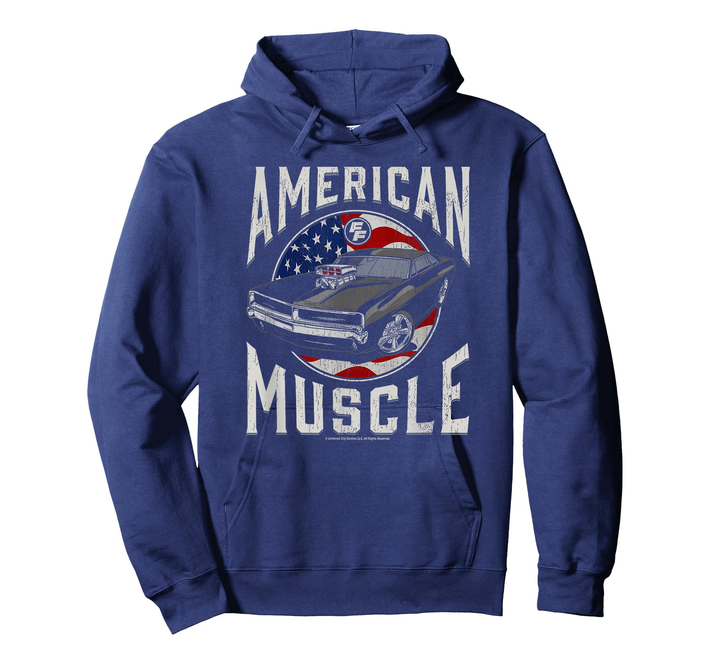Fast & Furious Vintage American Muscle Flag Fill T-Shirt