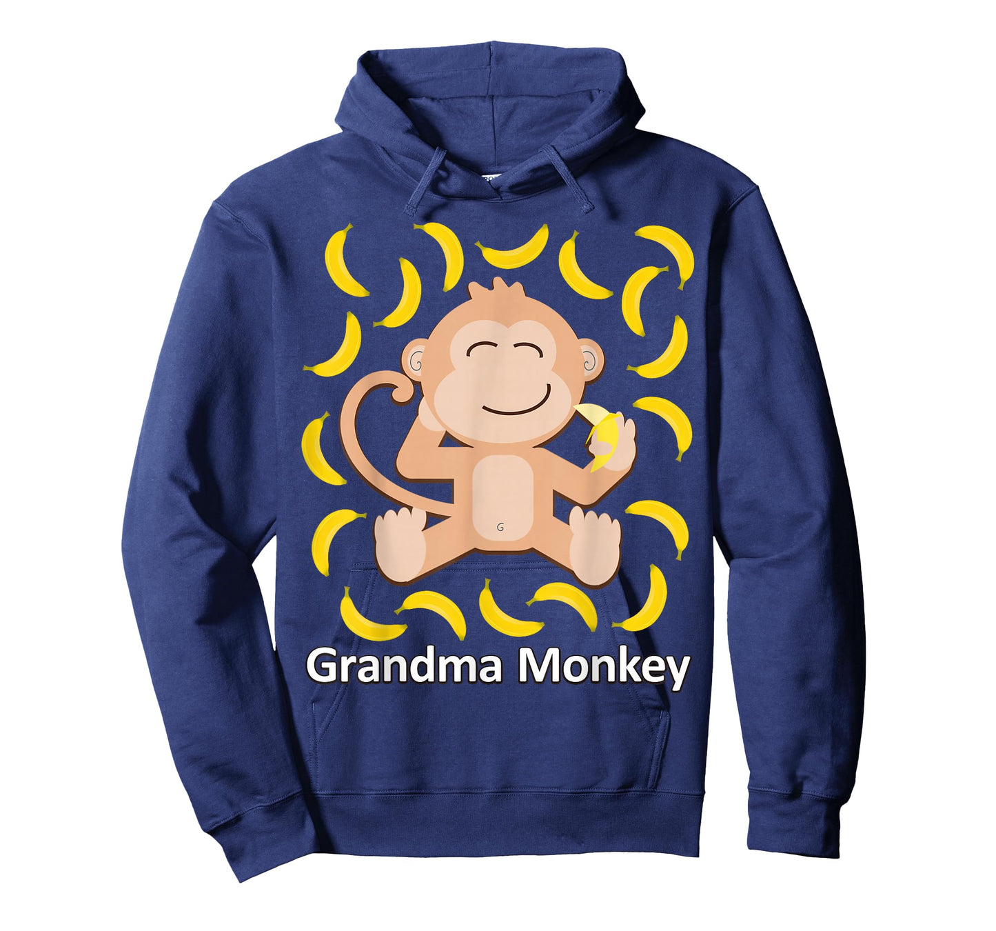 Grandma Monkey Banana Print Monkeys Bananas T-Shirt