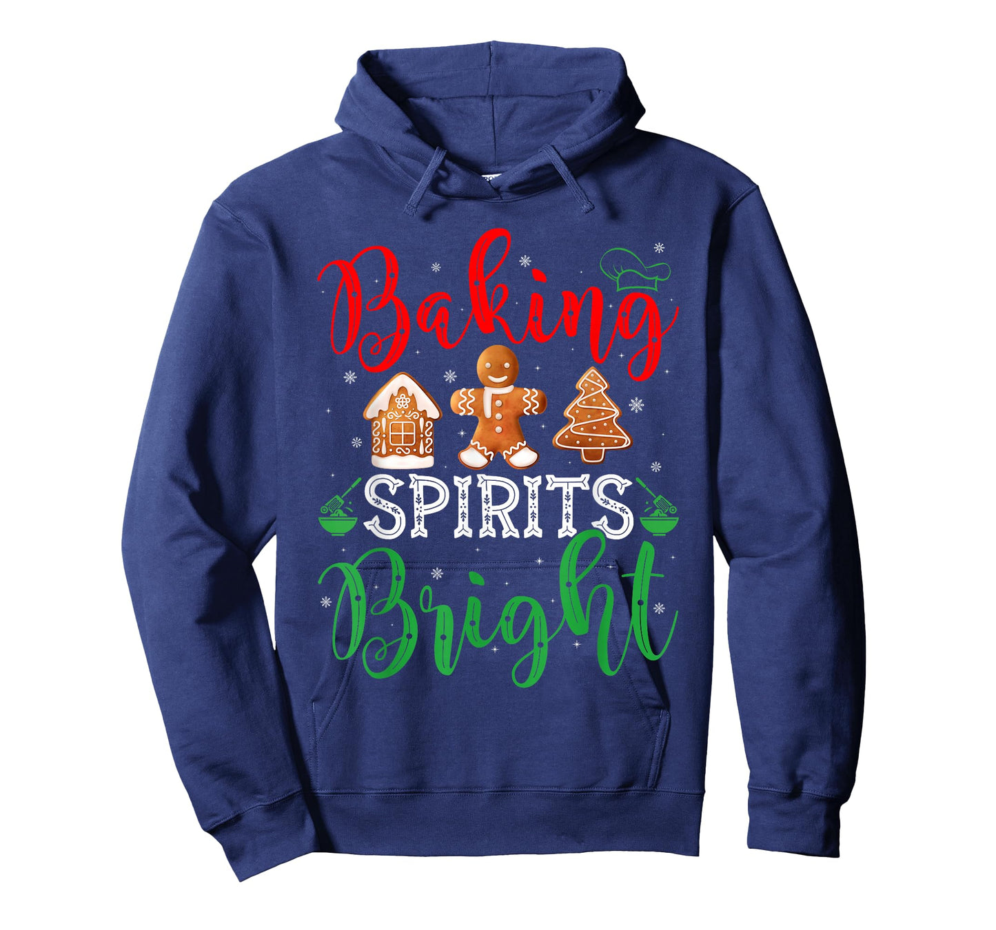 Christmas Baking Spirits Bright Cute Womens Christmas Pajama T-Shirt