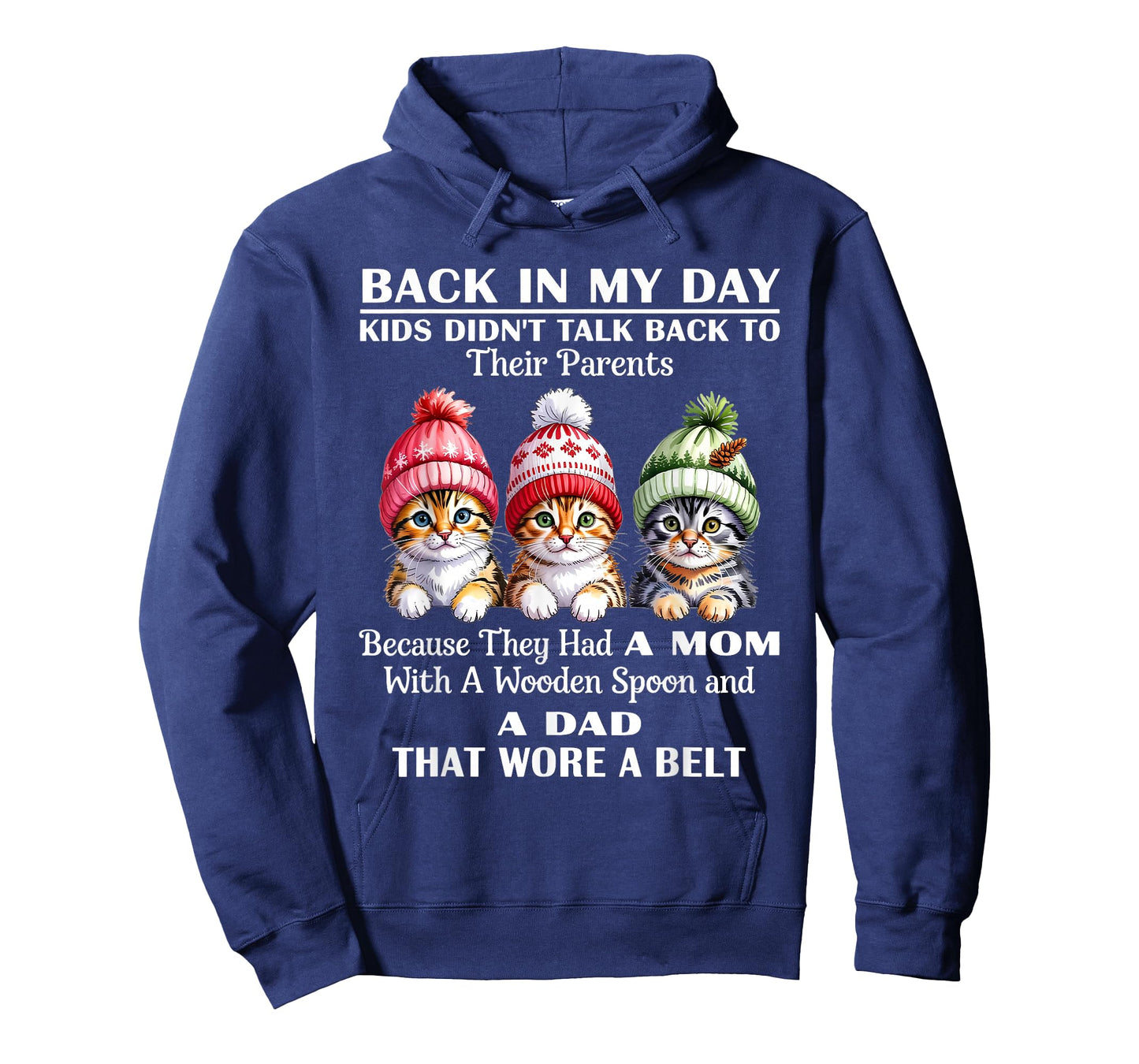 Back in My Day Kids Didn't Talk Back Their Parents Cute Cat T-Shirt