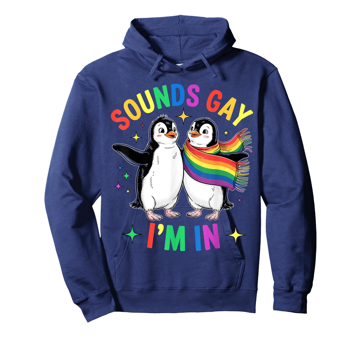 Cute Penguins Wearing Rainbow for Funny LGBTQ Pride Look T-Shirt