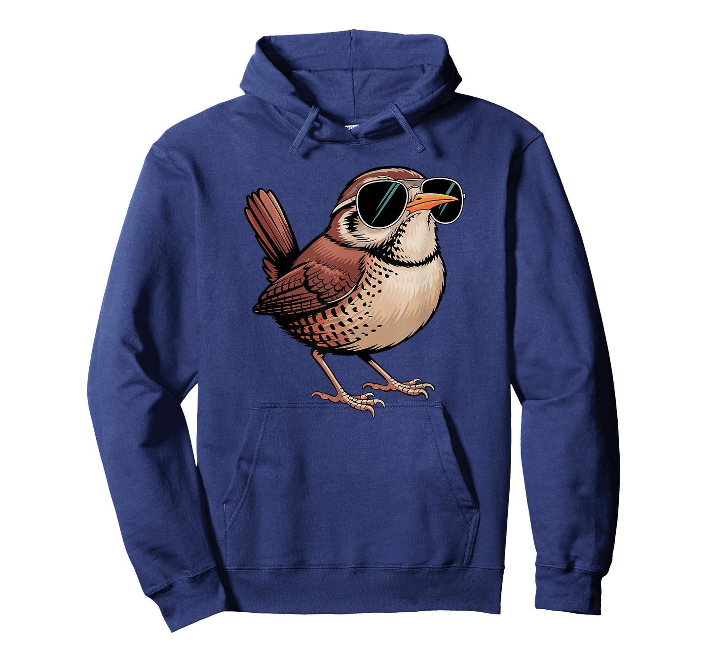 Cool Wren Wearing Sunglasses Bird Watching Lover Funny Humor T-Shirt