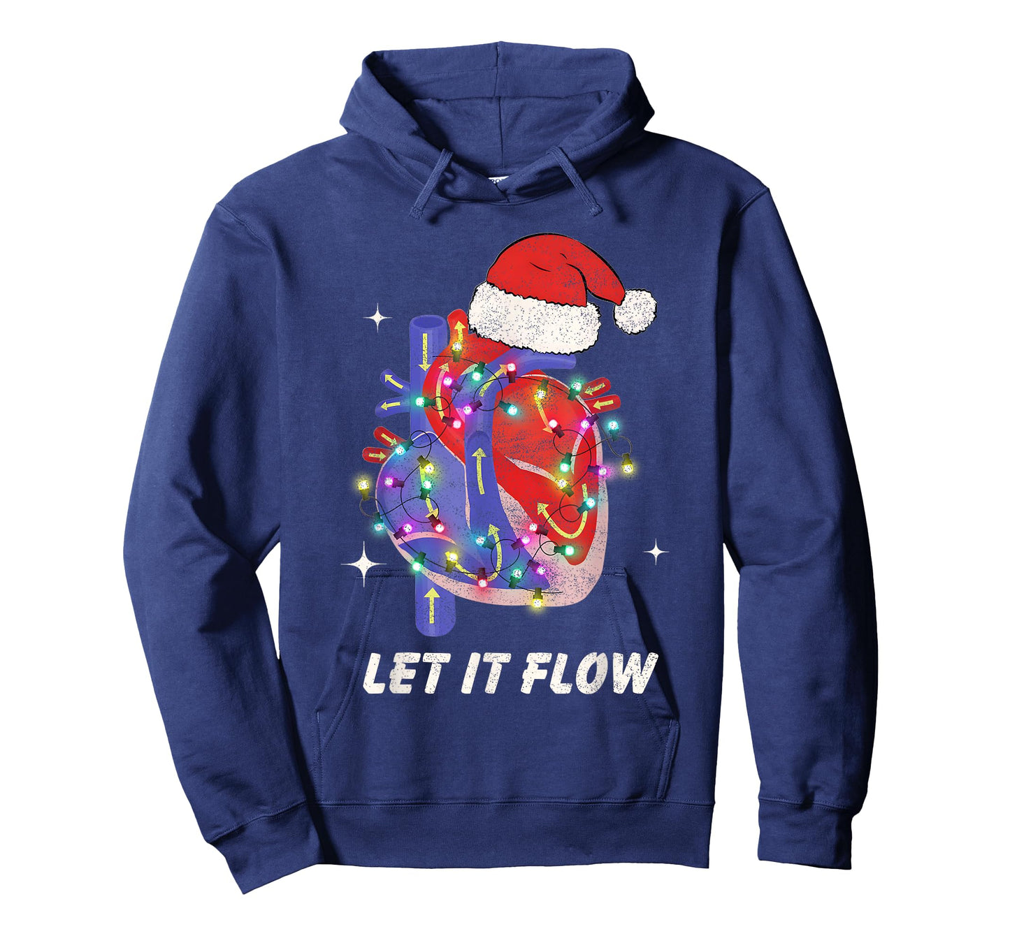 Christmas Cardiac Nurse Heart Anatomy CCU Nurse Xmas Cath L T-Shirt