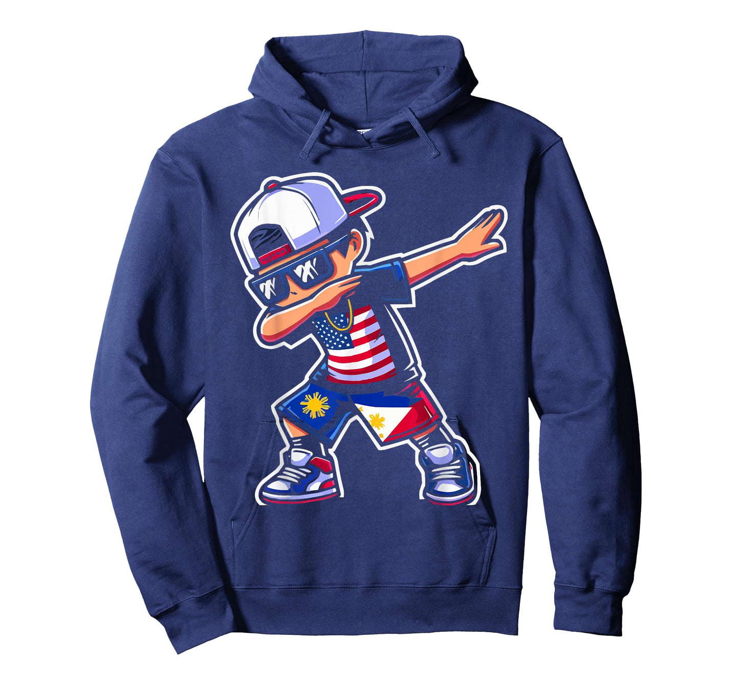 Half Filipino Half American USA Flag Philippines America T-Shirt