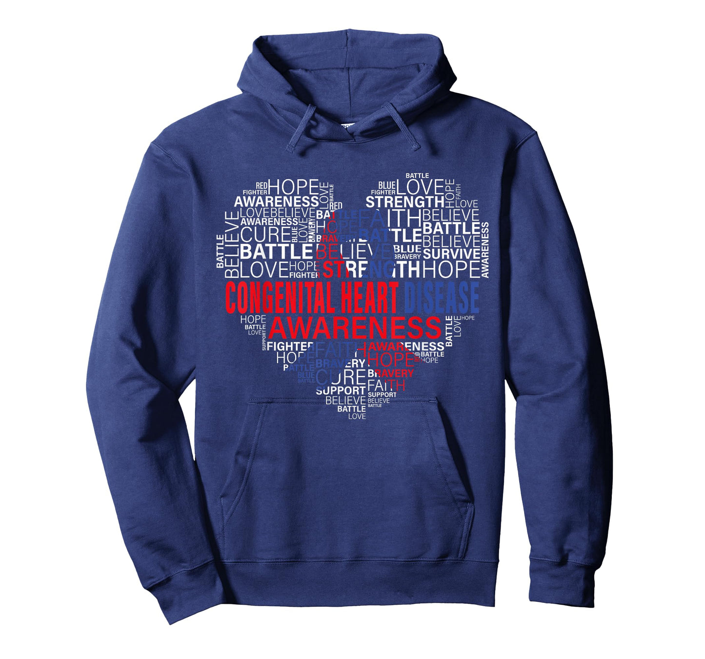 CHD Awareness Heart Disease Fighting Hope Support Warrior T-Shirt