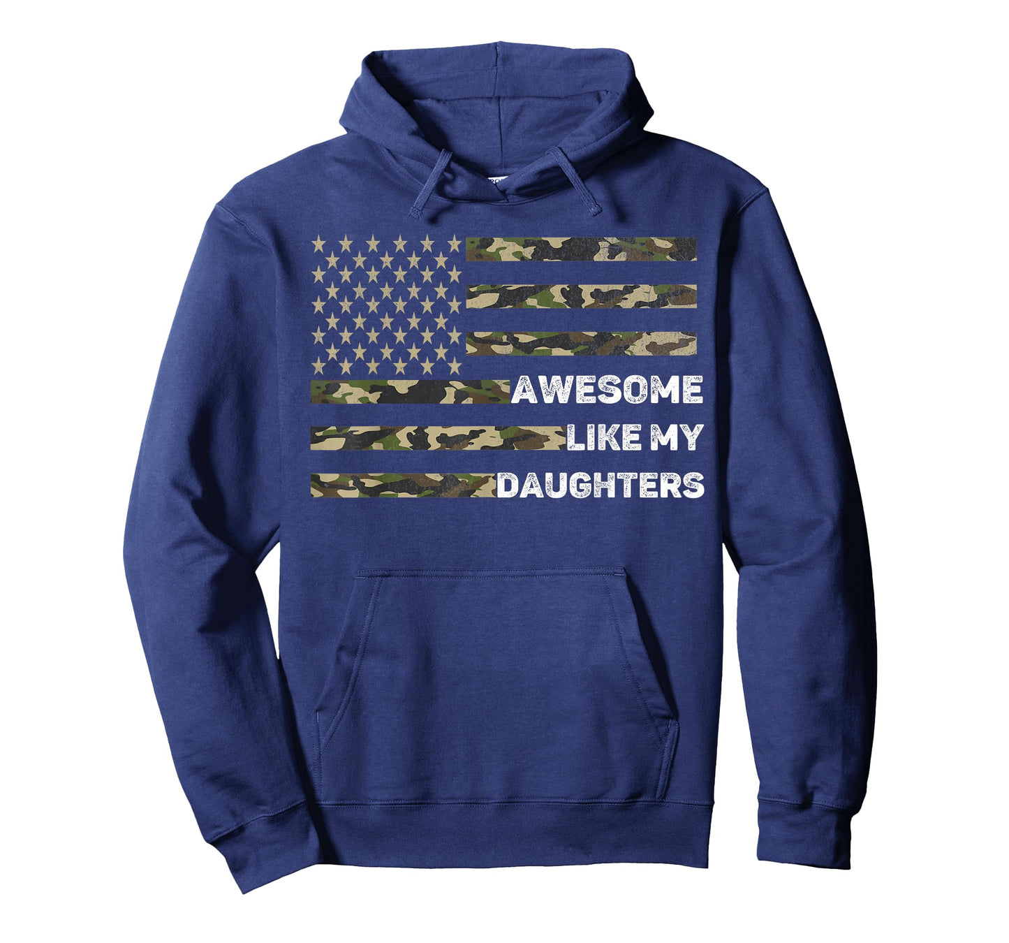 Awesome Like My DaughterS Men Fathers Day Camo American Flag T-Shirt