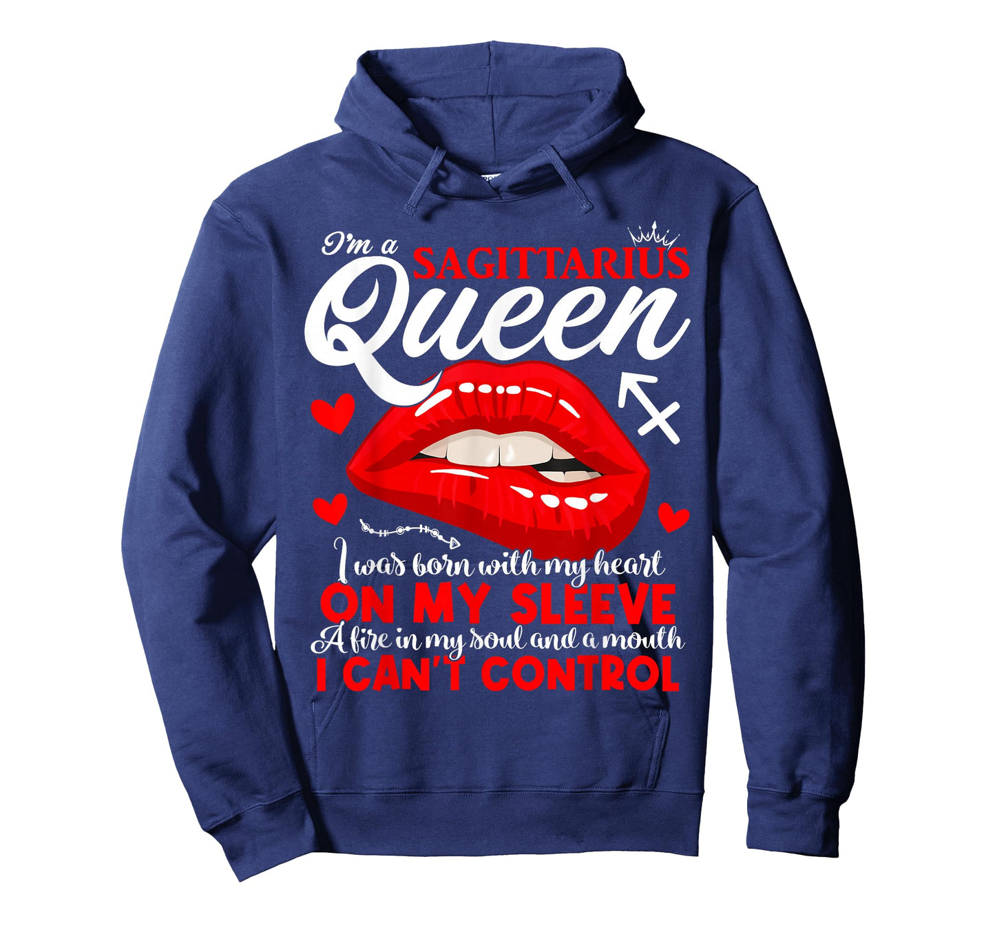 Sagittarius Queen Zodiac Sign Women Girls Lady Birthday T-Shirt
