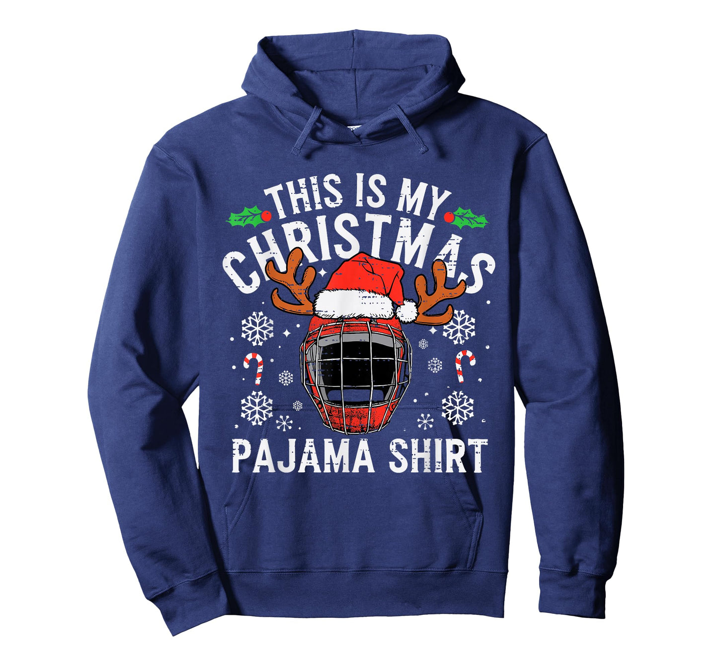 This Is My Hockey Christmas Pajama Shirt Sport Men Boys Kids T-Shirt