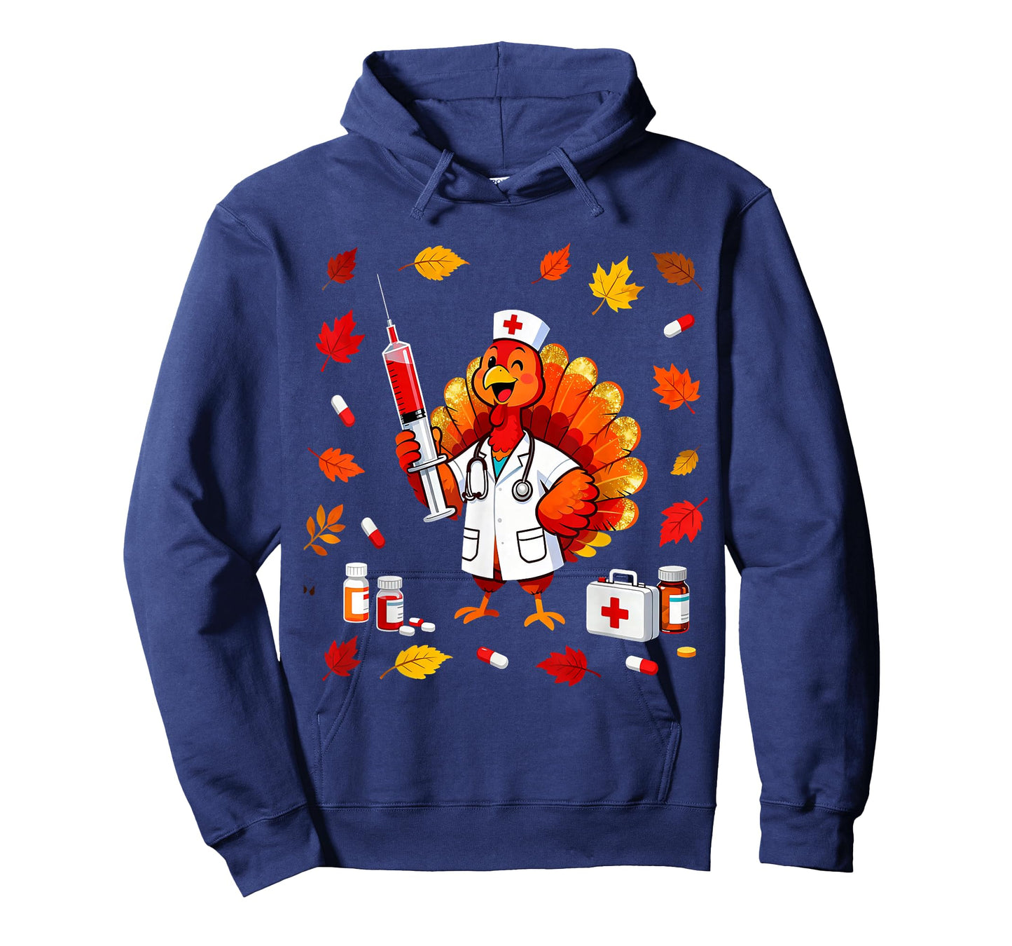 CNA Thankful Nurse Thanksgiving ER Turkey Medical Healthcare T-Shirt