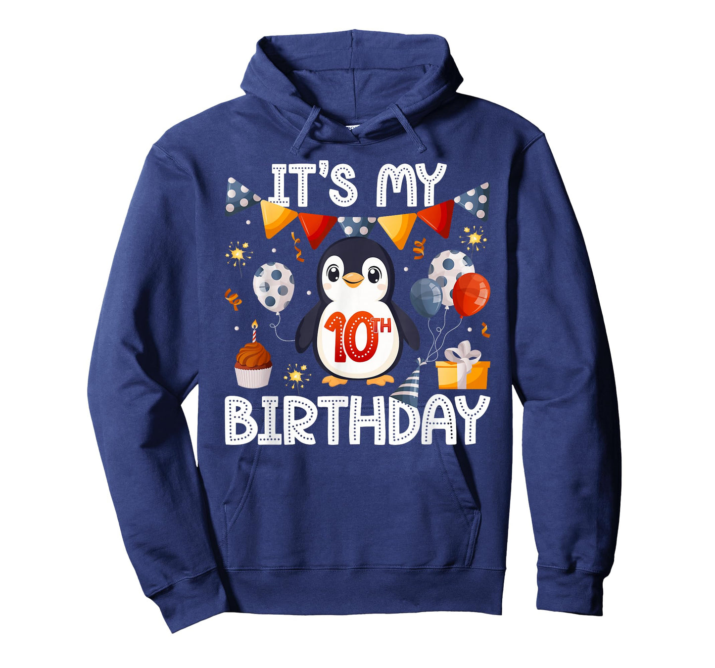 10th Penguin Birthday Party Ten Year Old Penguins T-Shirt