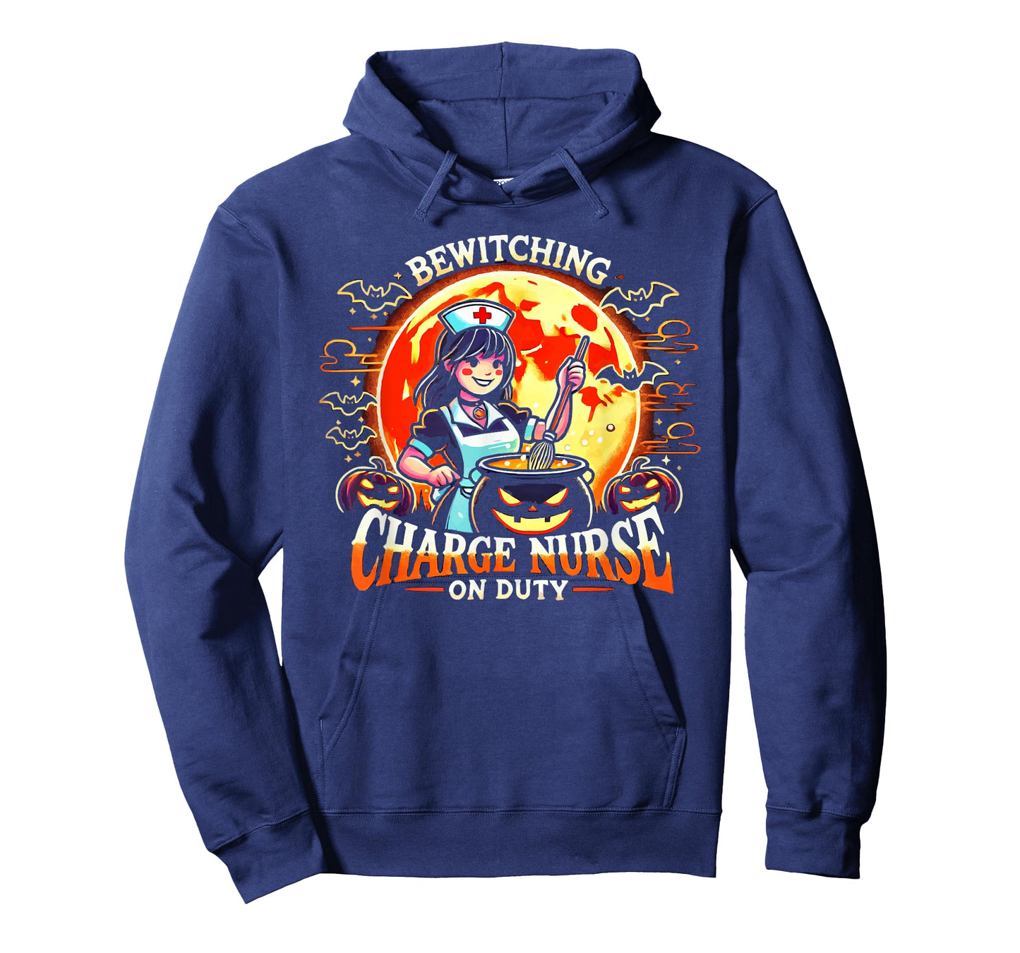 Charge Nurse Halloween Spooky Nursing Trick Or Treat T-Shirt