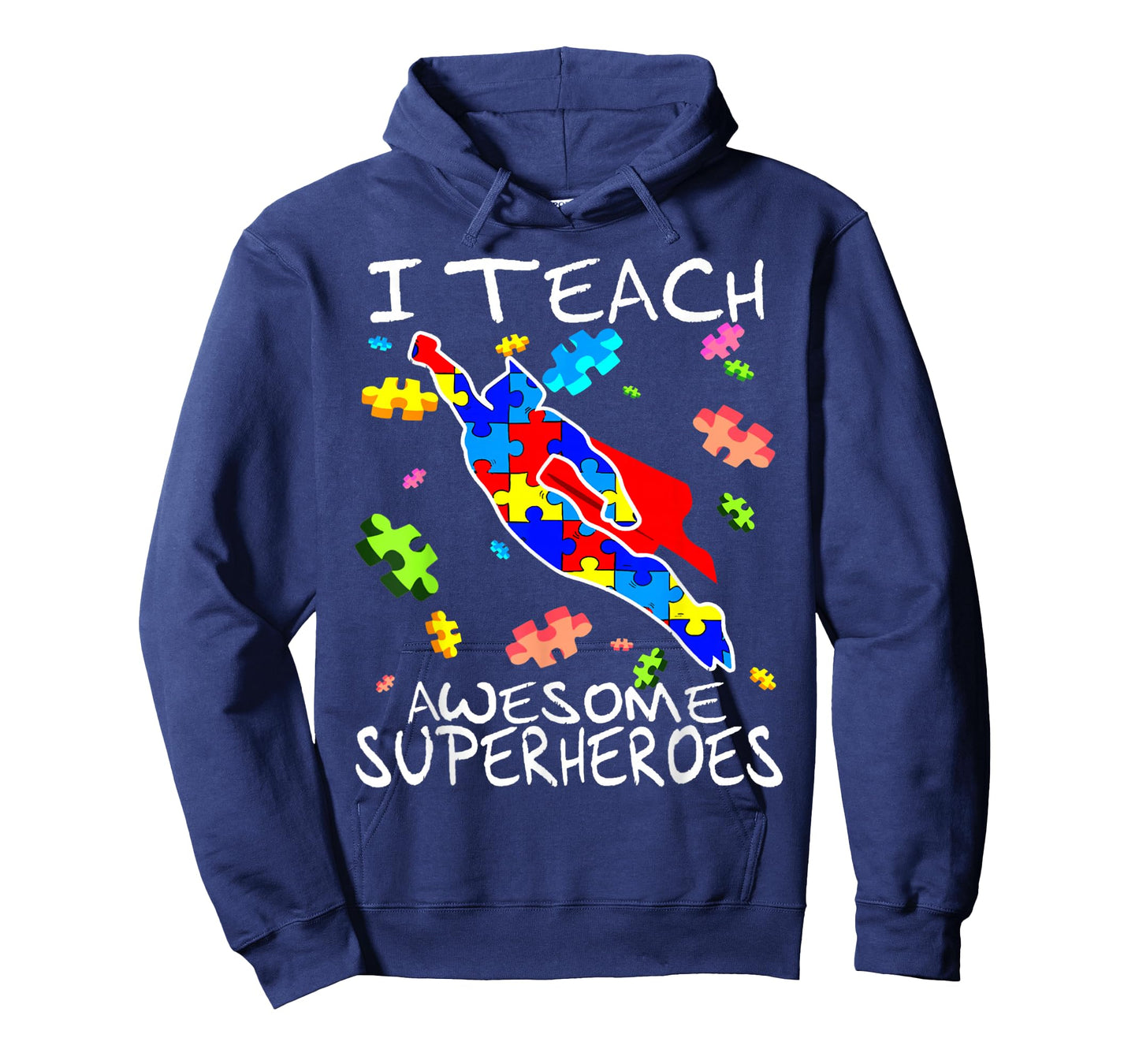 Autism Awareness Teacher I Teach Awesome Superheroes T-Shirt