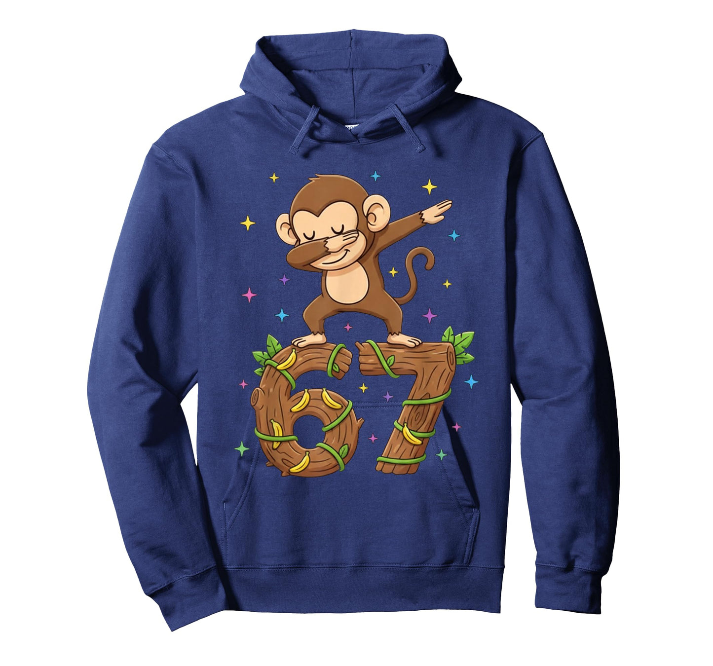 Dabbing Monkey 67 Funny Six Seven Gen Z Slang Meme Cute T-Shirt