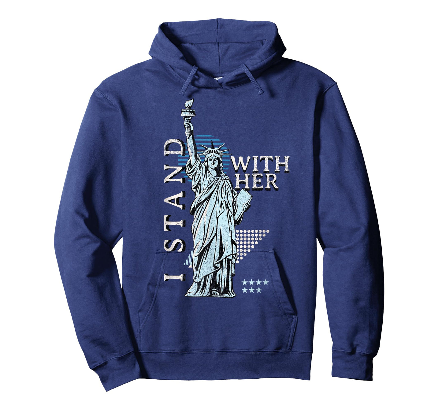 Statue of Liberty I Stand with Her Patriotic USA 4th of July T-Shirt