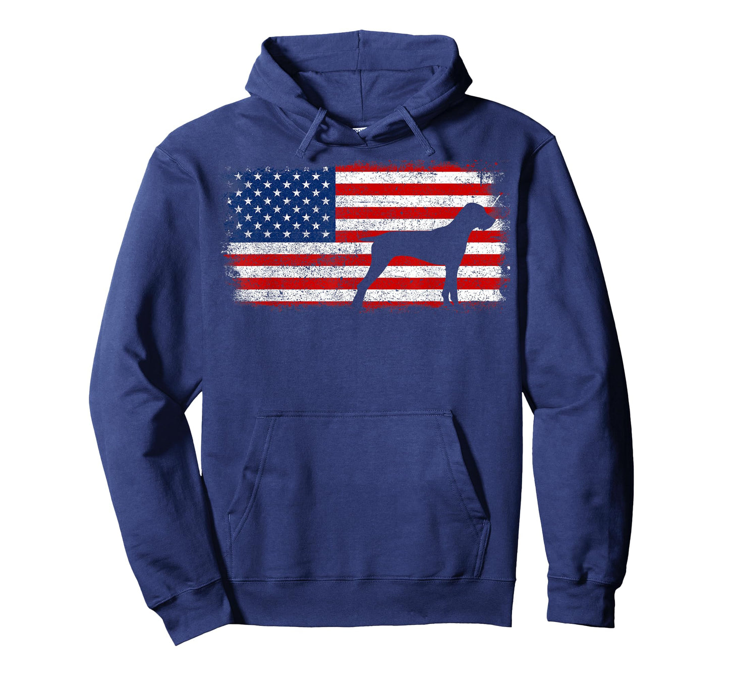 PUDELPOINTER Patriotic Shirt, American Flag Vintage T-Shirt