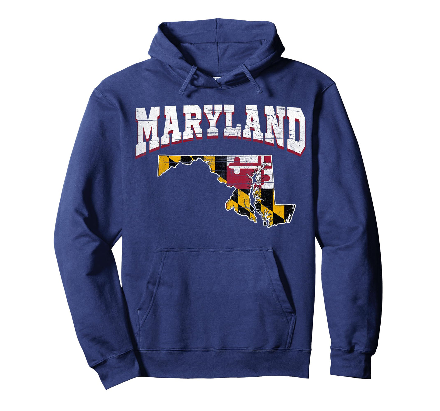 US Citizen Proud America State Flag Land Map Maryland T-Shirt
