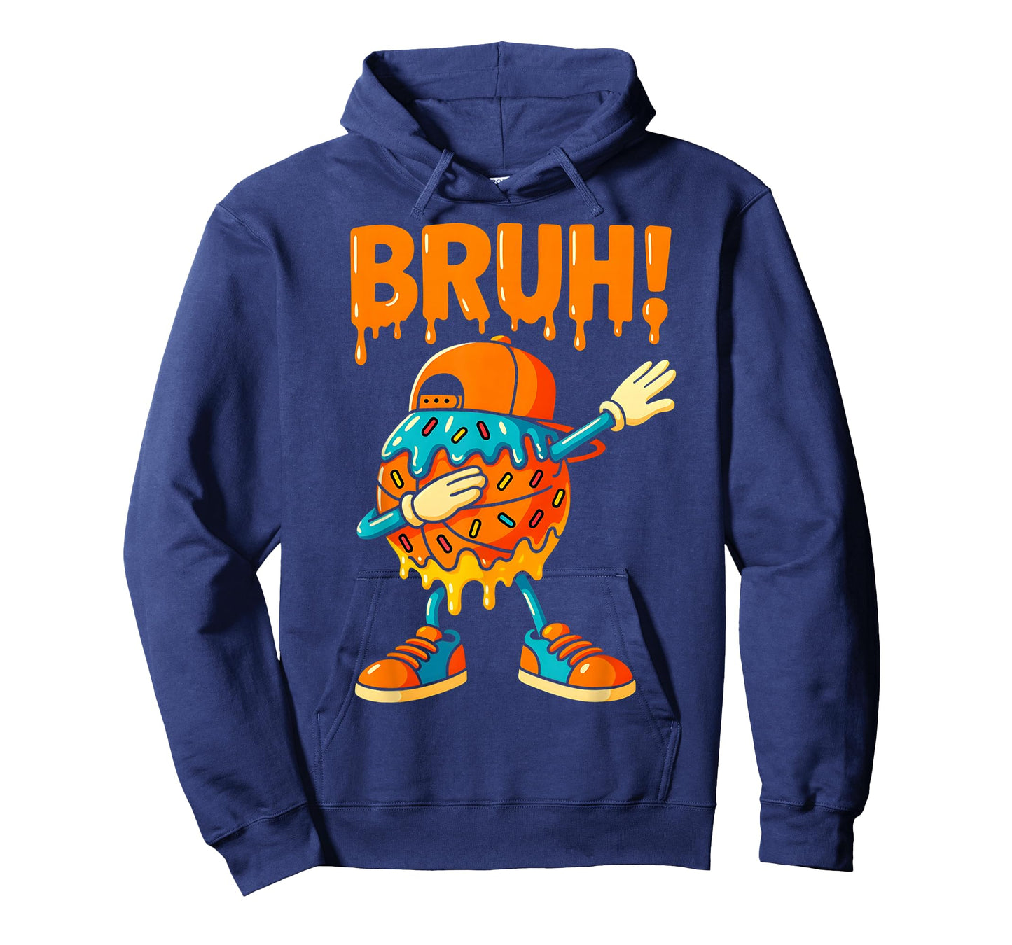 Basketball Ice Cream Drip Boys Girls Cute Dabbing Game Day T-Shirt