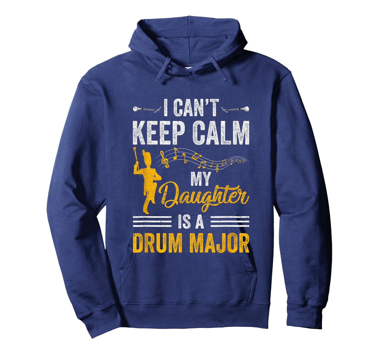 Daughter Drum Major Mom Dad Funny Keep Calm Marching Band T-Shirt