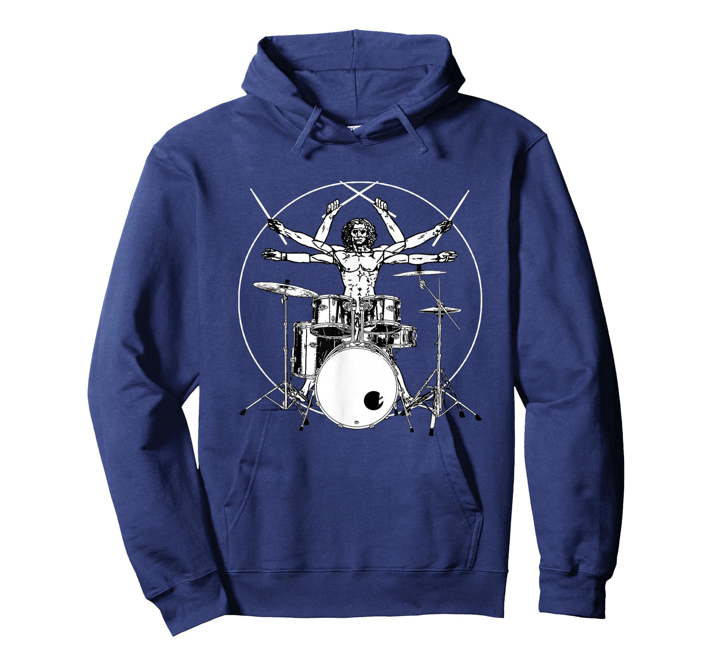 Drums Gift Drum Da Vinci Vitruvian Man T-Shirt