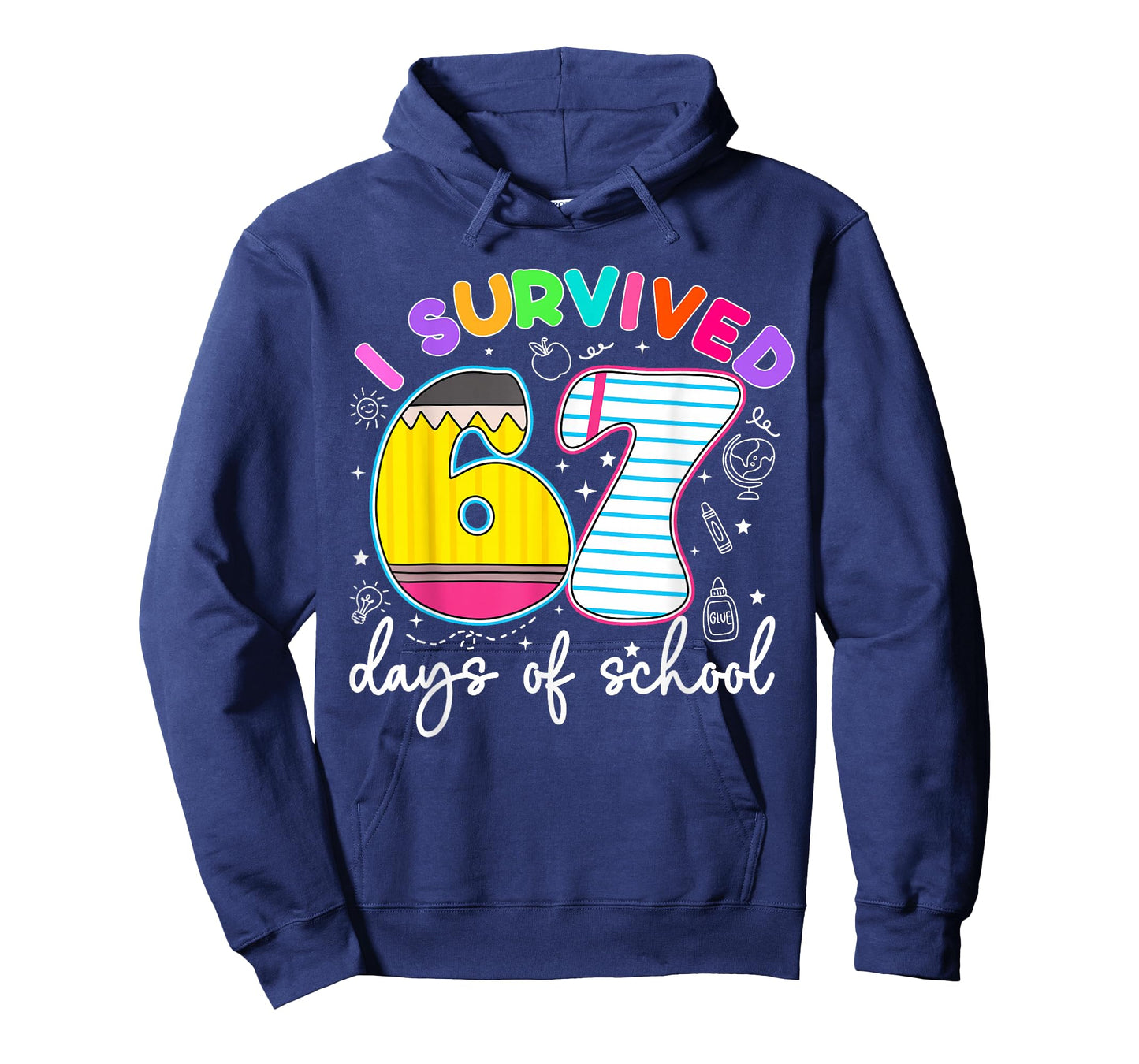 I Survived 67 Days of School Funny Meme Teacher Student T-Shirt