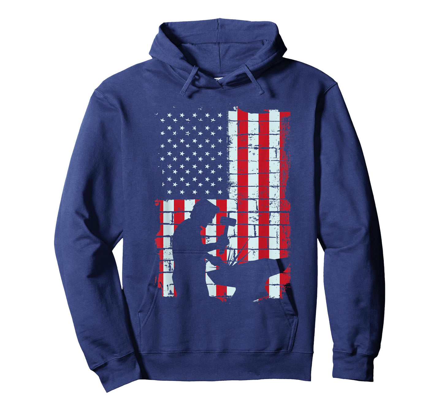 American Flag Blacksmith Gift | Metalsmith Farrier Craftsman T-Shirt