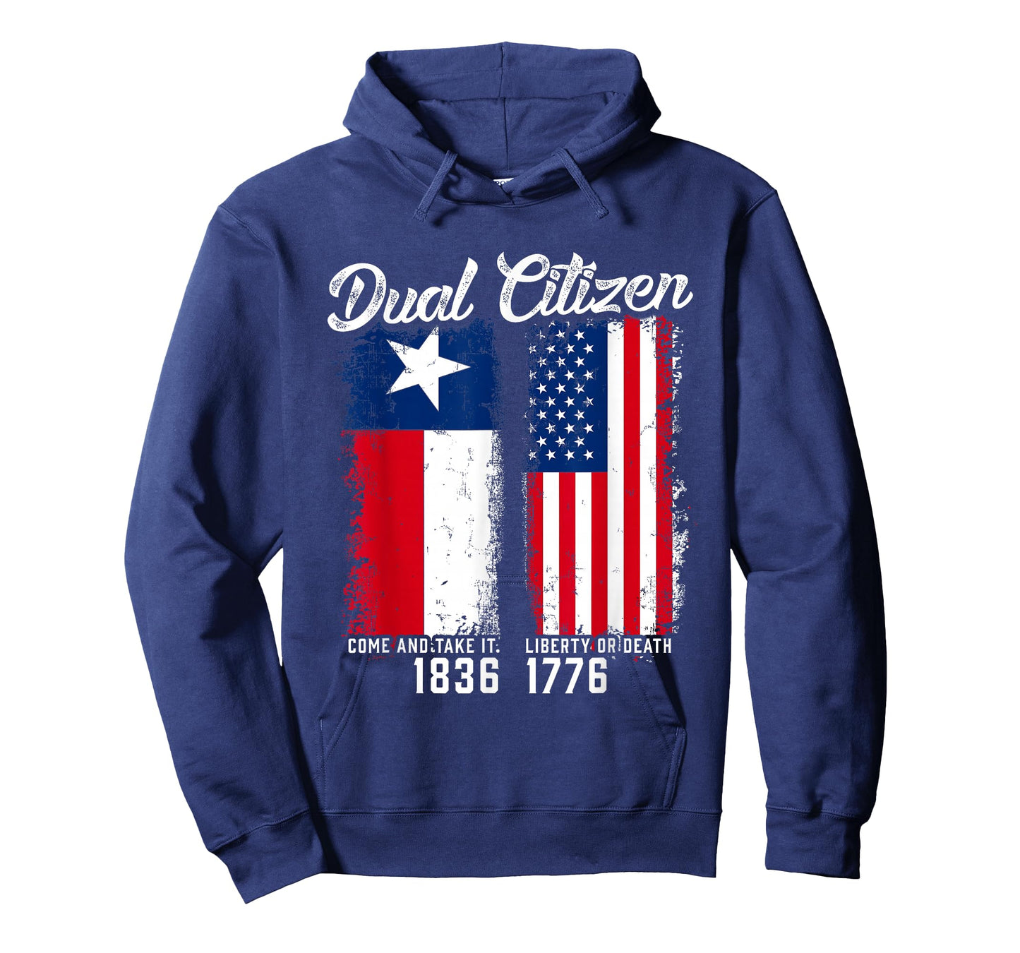 True Texan Dual Citizen Love Texas and America T-Shirt Small