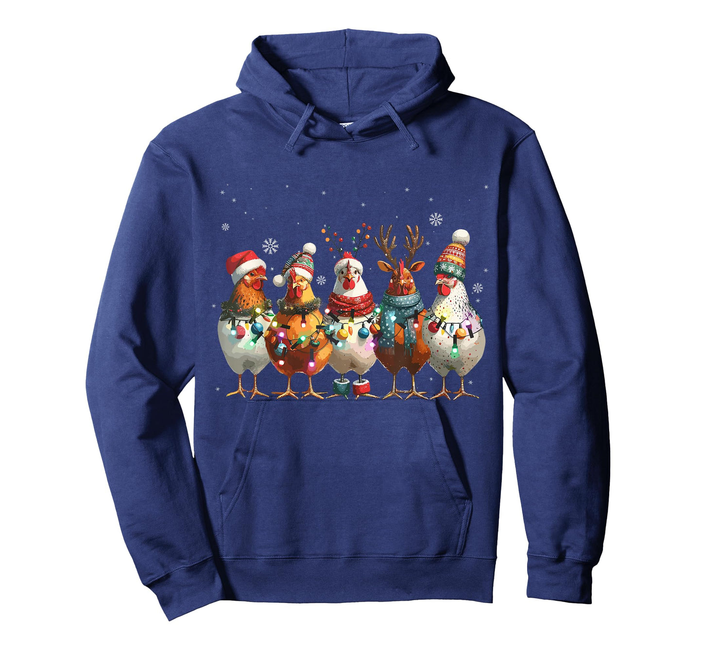 Christmas Lights Chicken Santa Funny Xmas Tree Chicken T-Shirt