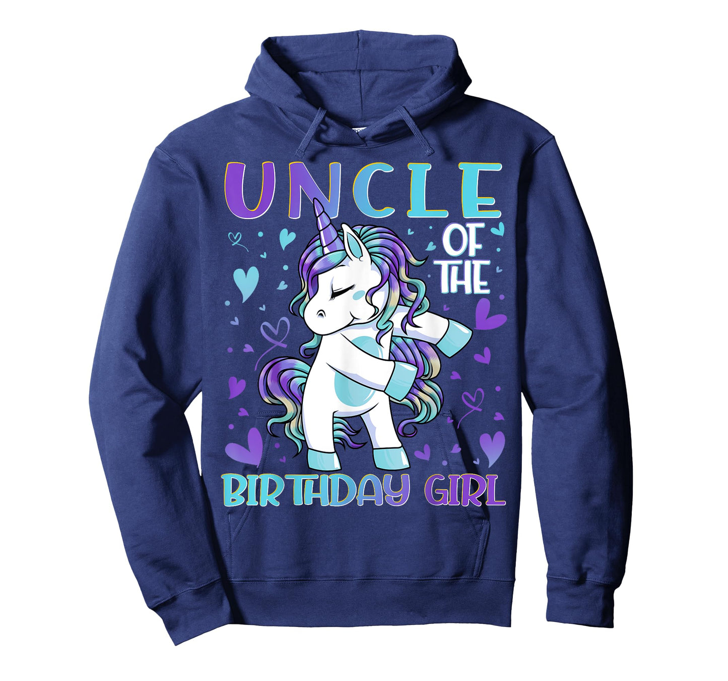 Uncle of the Birthday Girl Flossing Unicorn Uncle Gifts T-Shirt