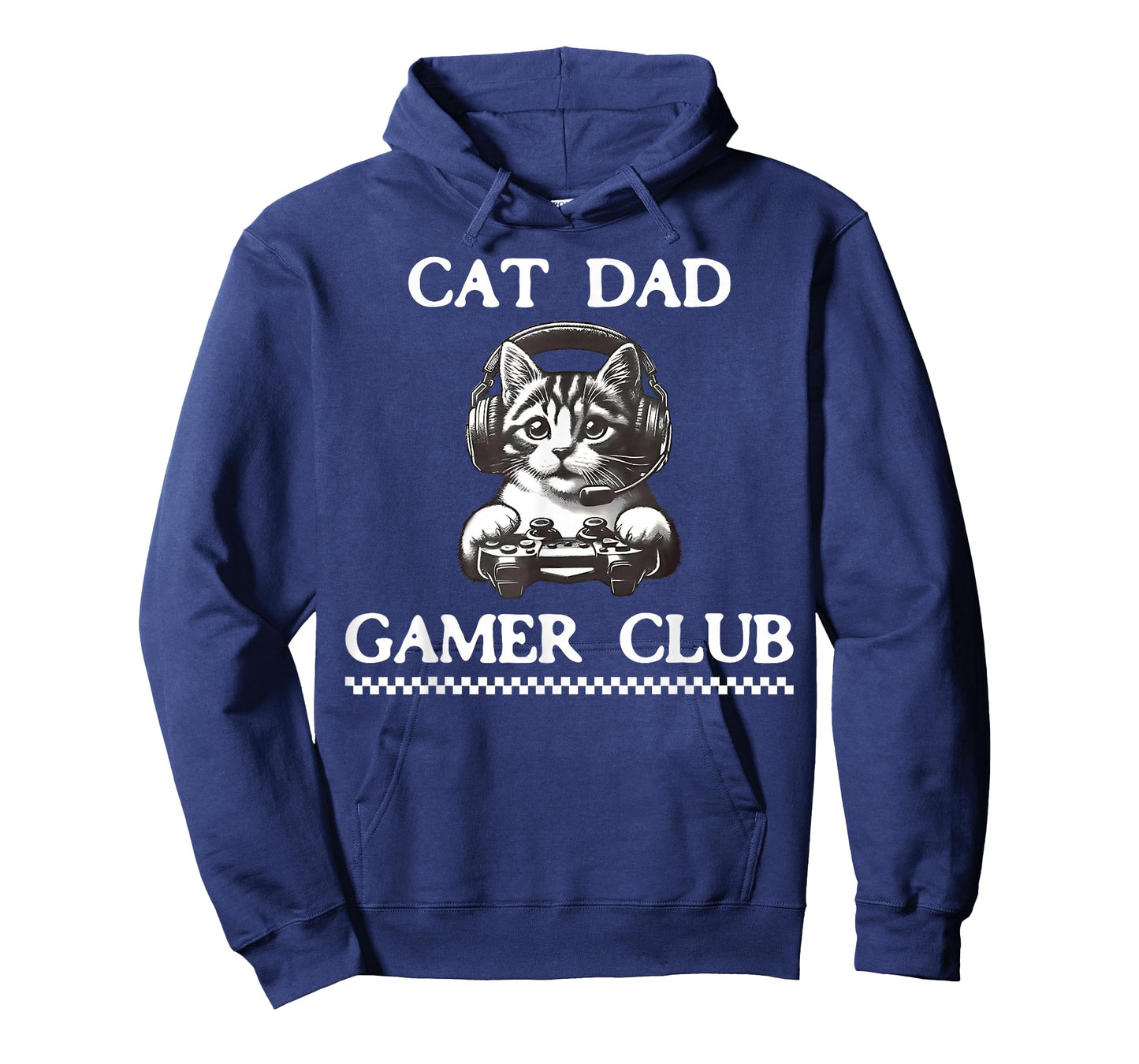 Cat Dad Gamer Club Funny Cat Lover Gaming Game Father's Day T-Shirt