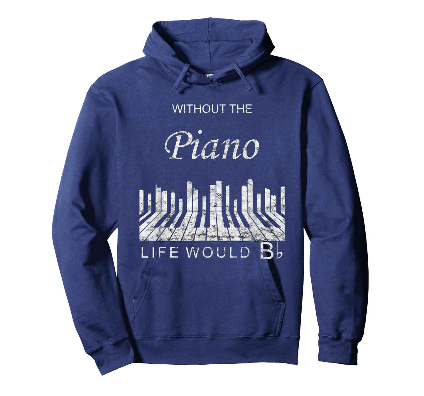 Without The Piano Life Would Be Flat Vintage Music Gift T-Shirt