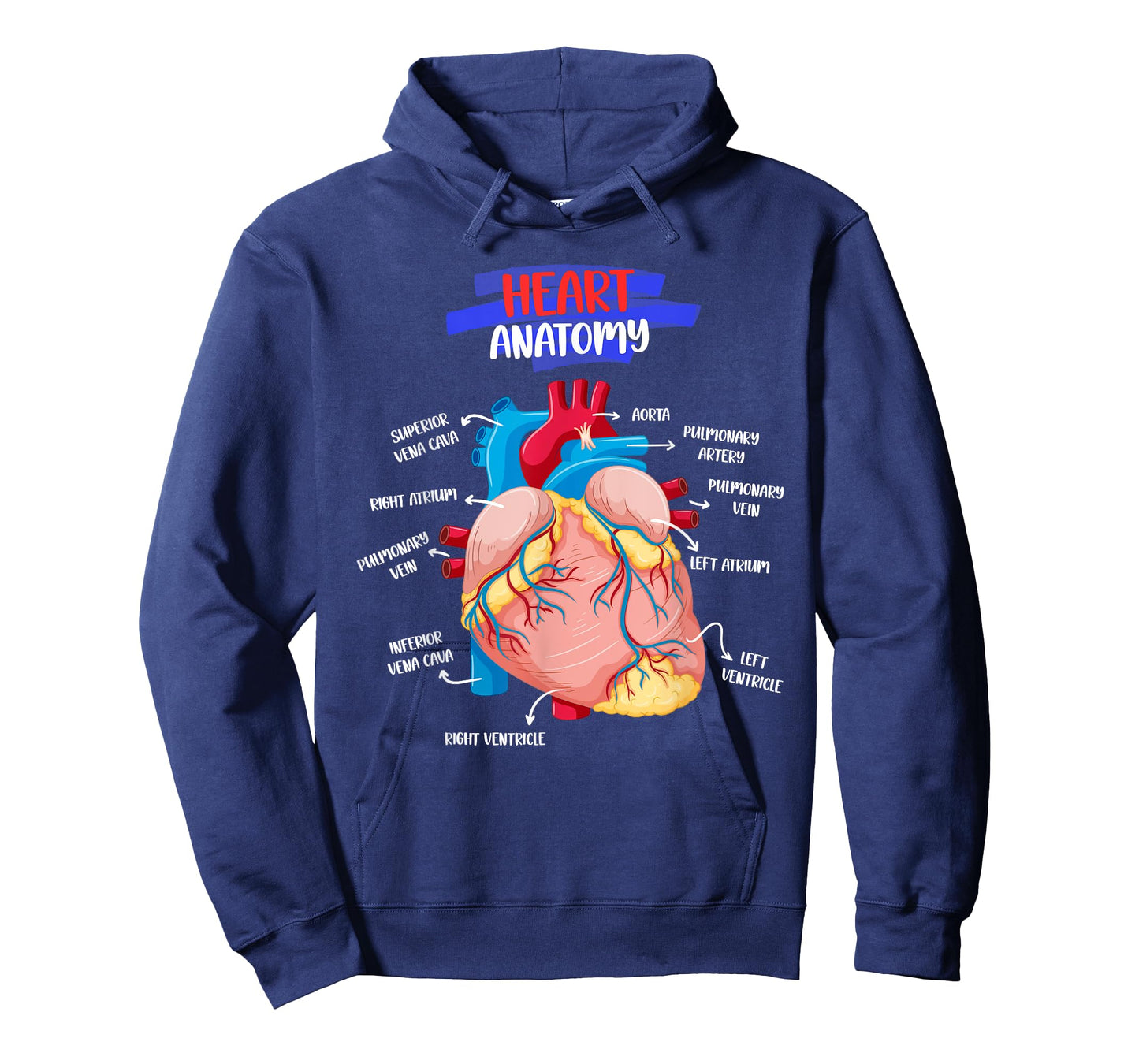 Anatomy Human Heart Anatomical Cardiac Heart Doctor Medical T-Shirt