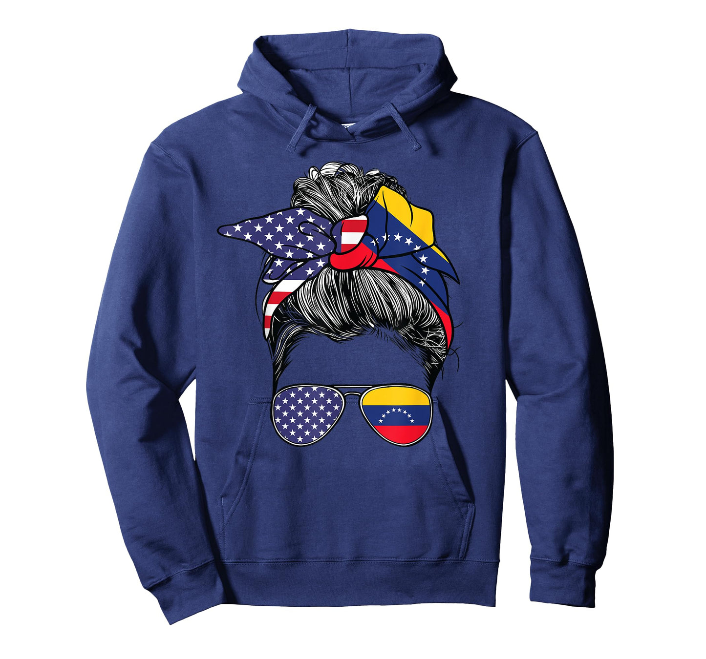 Venezuelan Women Girl USA Heritage American Venezuela Flag T-Shirt