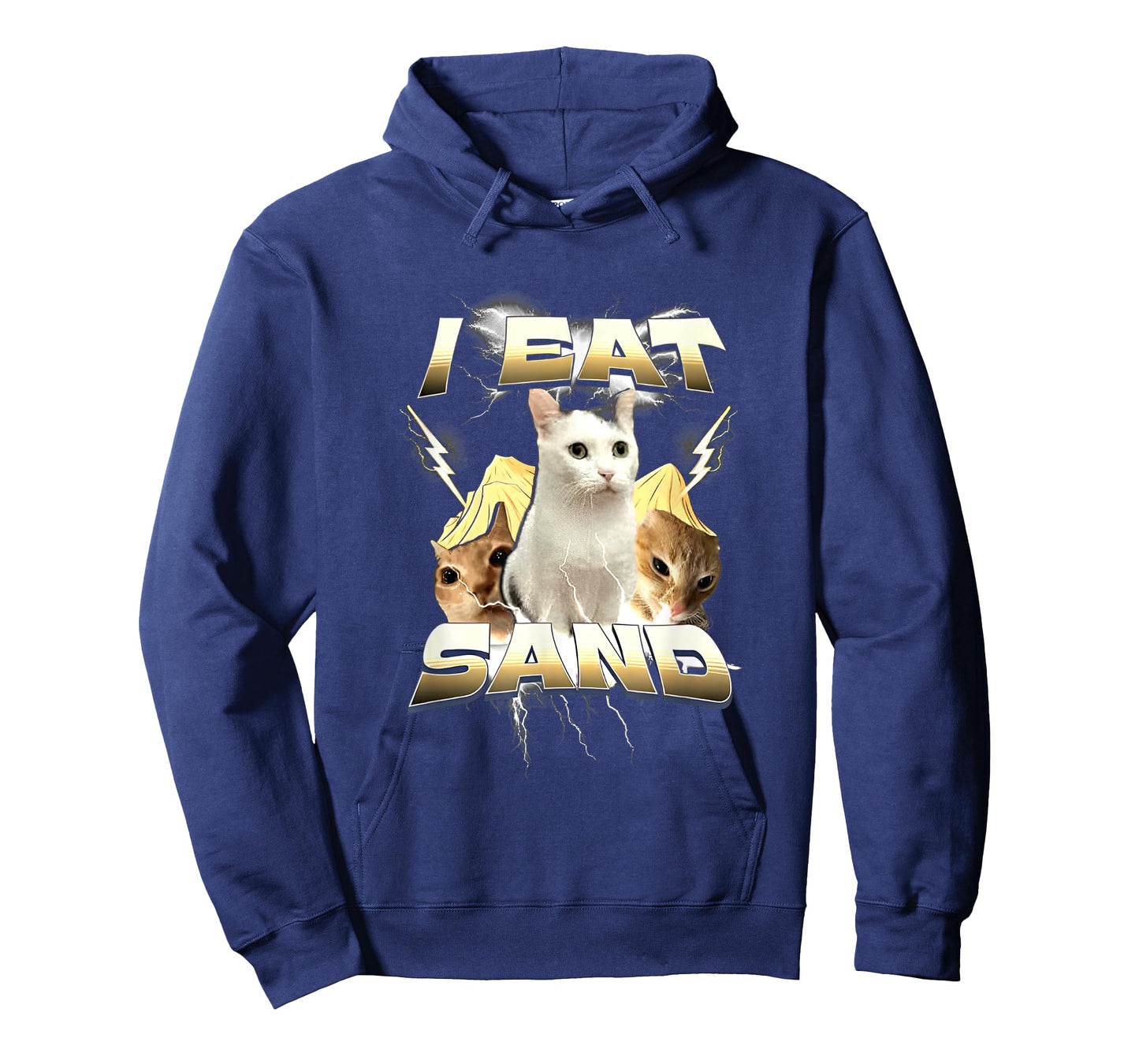 I Eat Sand Funny Cat Meme T-Shirt for Men Women