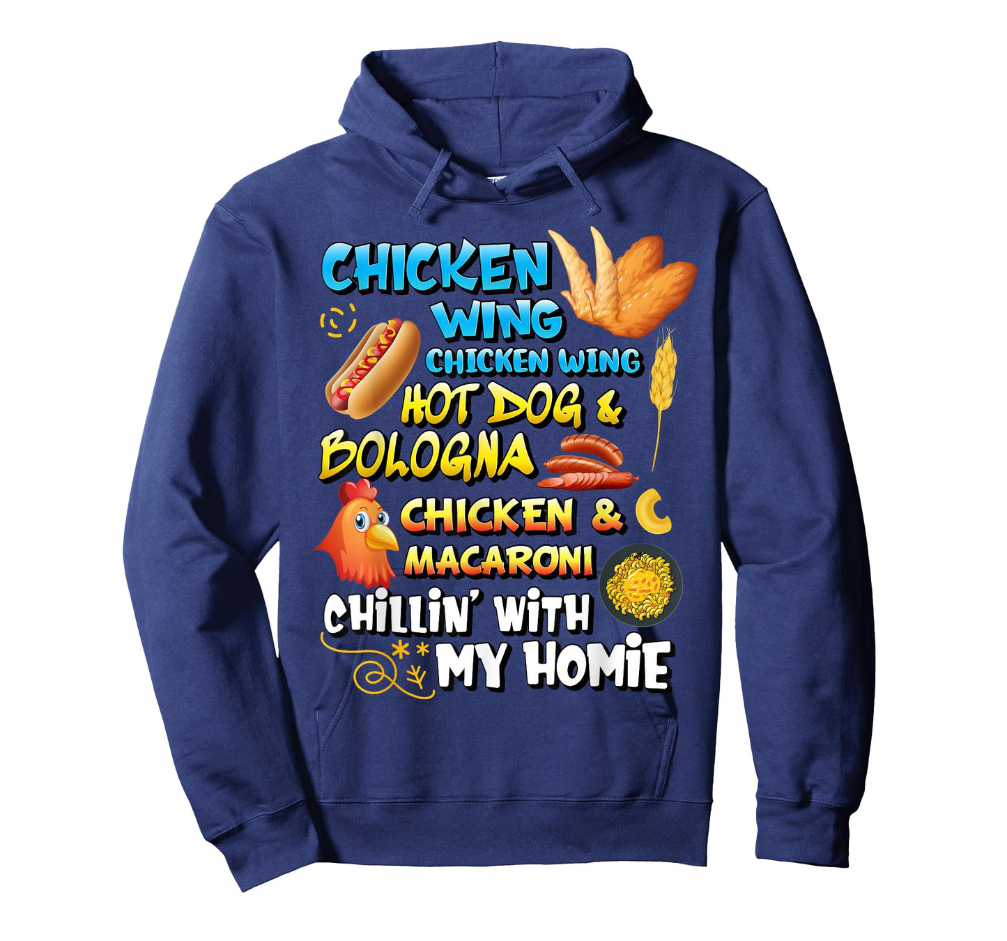 Chicken Wing Chicken Wing Hot Dog and Bologna Shirt Toddlers T-Shirt