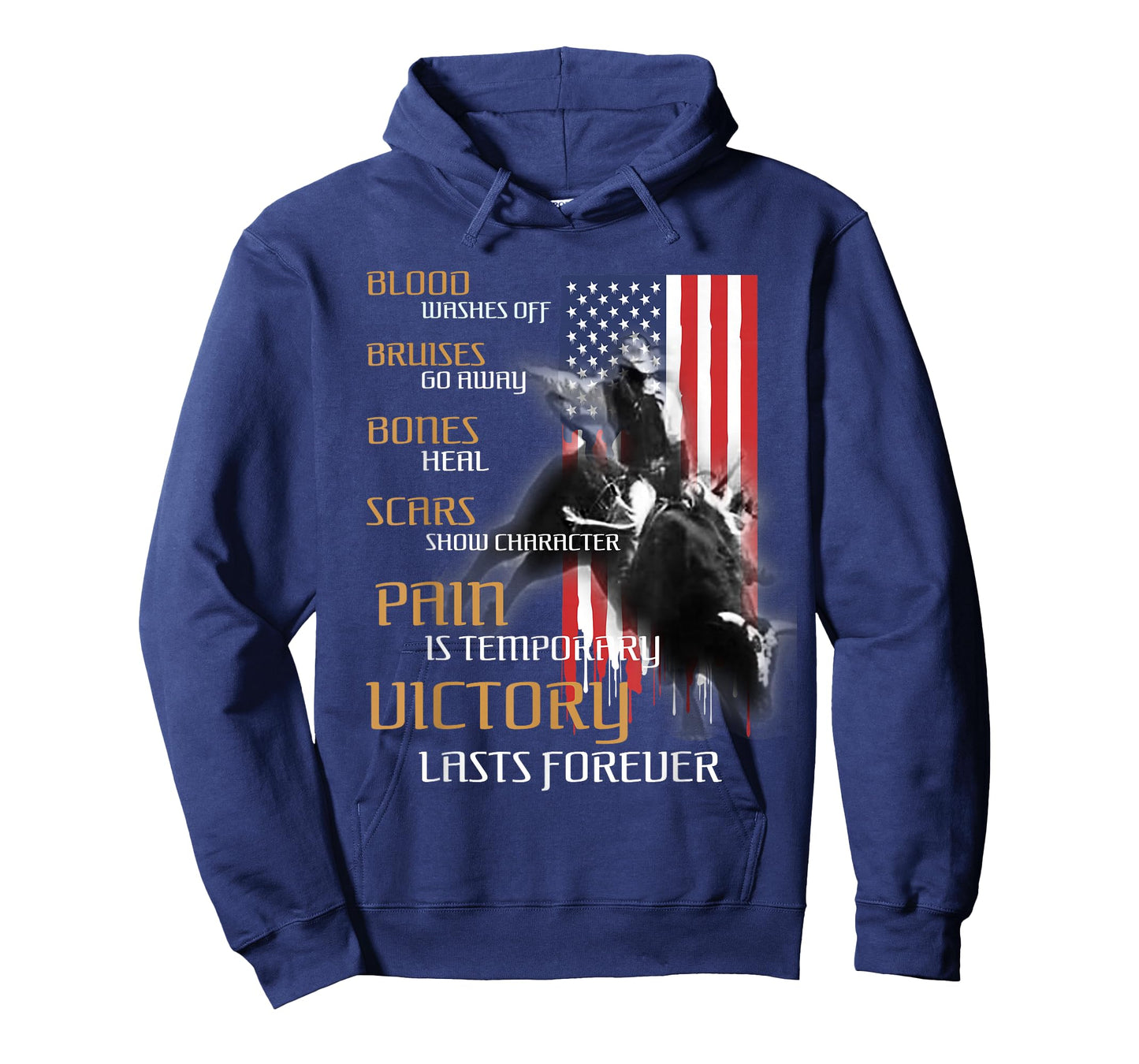 Texas Rider America Western Bull Riding for Men T-Shirt