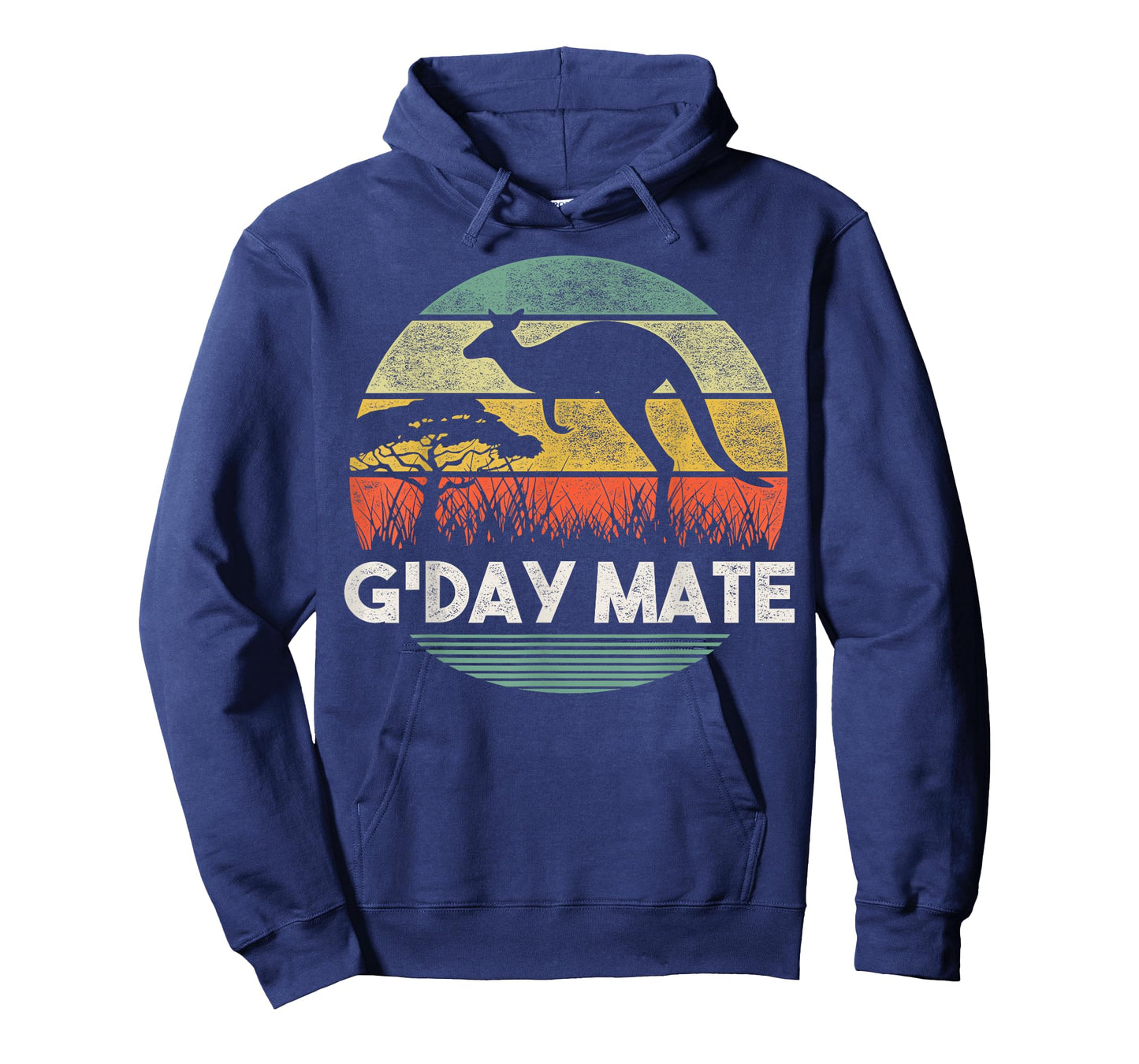 Australia G'Day Mate Shirt Funny Kangaroo Australian Vintage T-Shirt