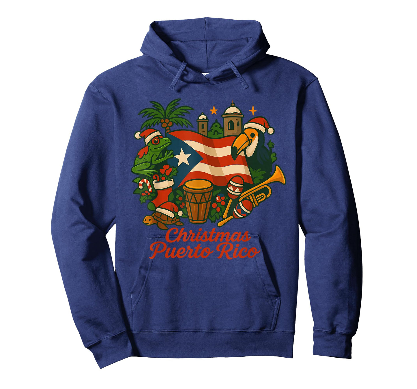 Puerto Rico Christmas Coquí Flag Holiday T-Shirt