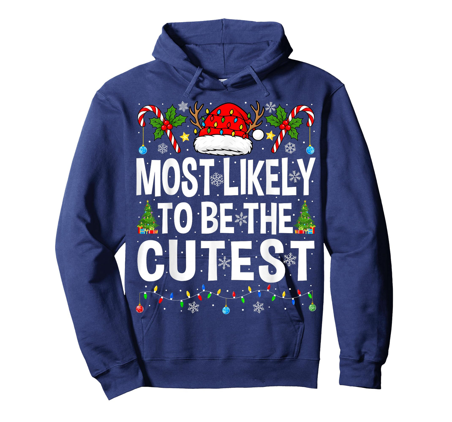 Most Likely to Be The Cutest Xmas Family Matching Christmas T-Shirt