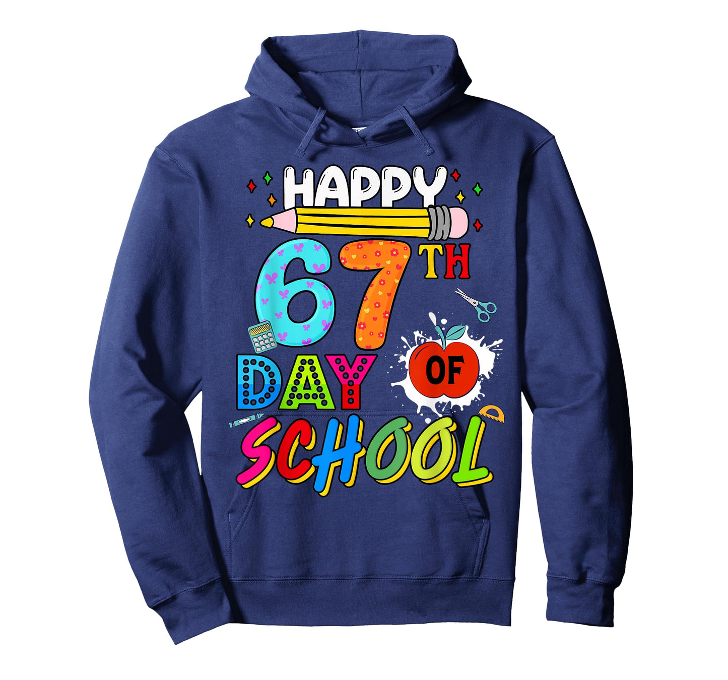 Happy 67 Days of School 67th Day Smarter Six Seven Kids Boys T-Shirt