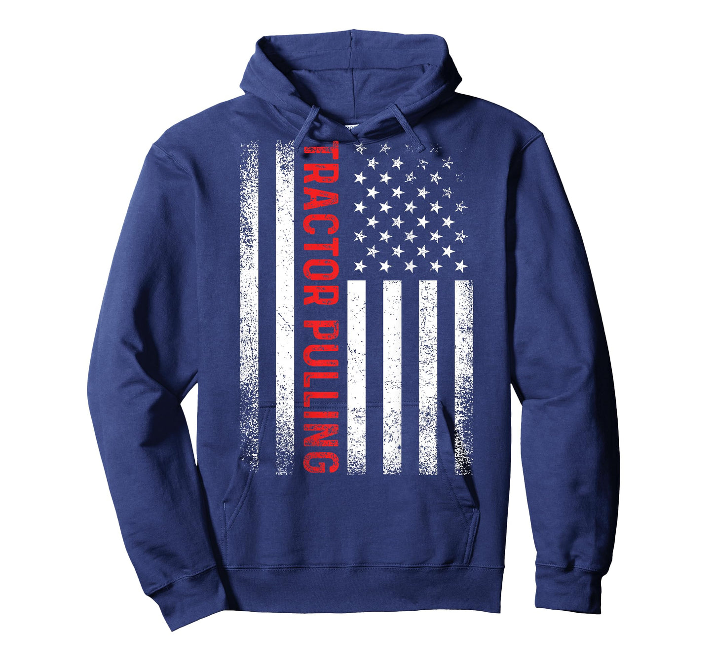Tractor Pulling Cool USA American Flag Vintage Father's Day T-Shirt
