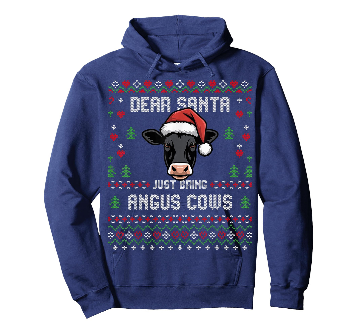 Angus Cows Christmas Beef Cattle Ugly Xmas Sweater Rancher T-Shirt