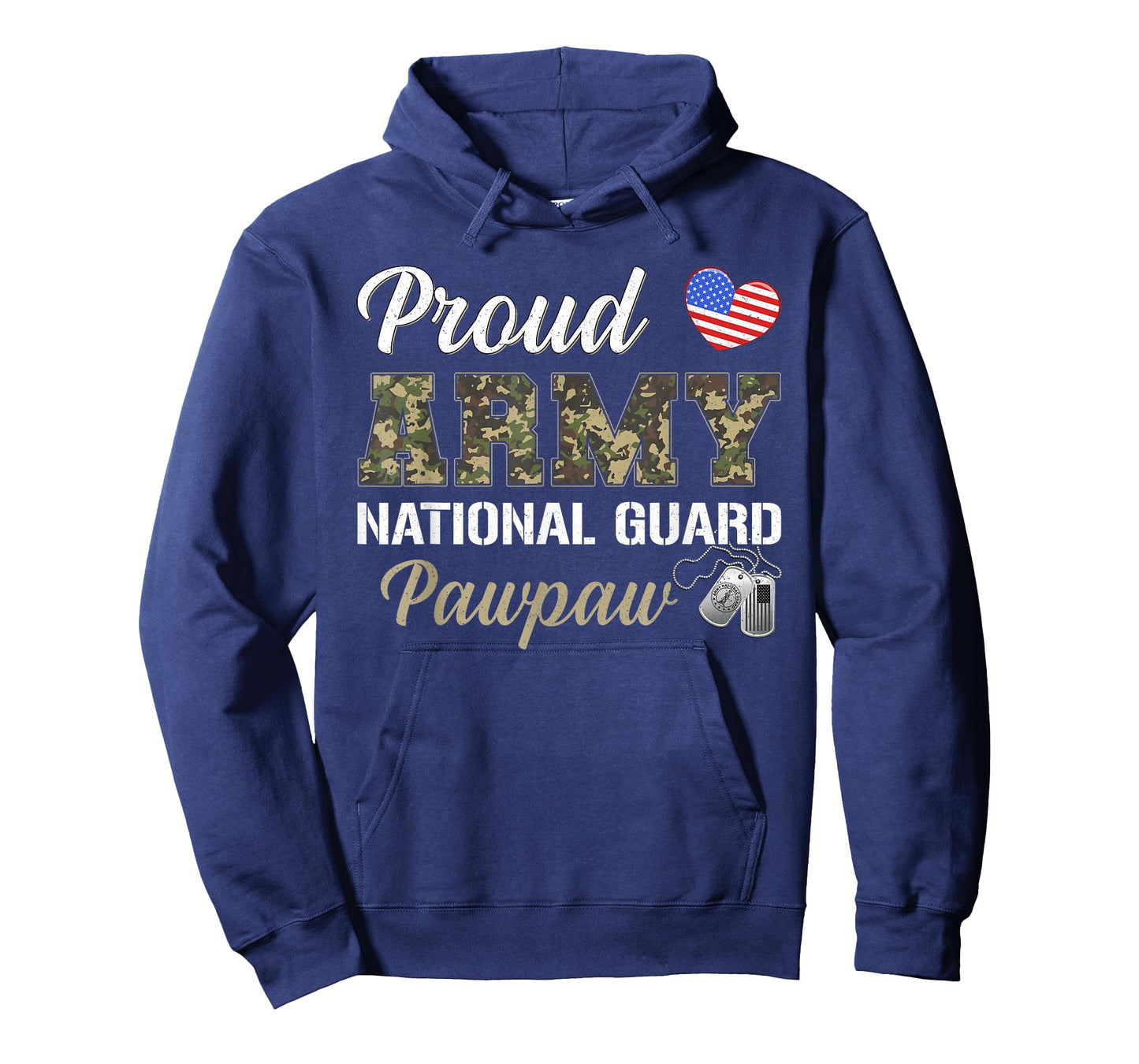 Retro Proud Army National Guard Pawpaw Military Pride Outfit T-Shirt