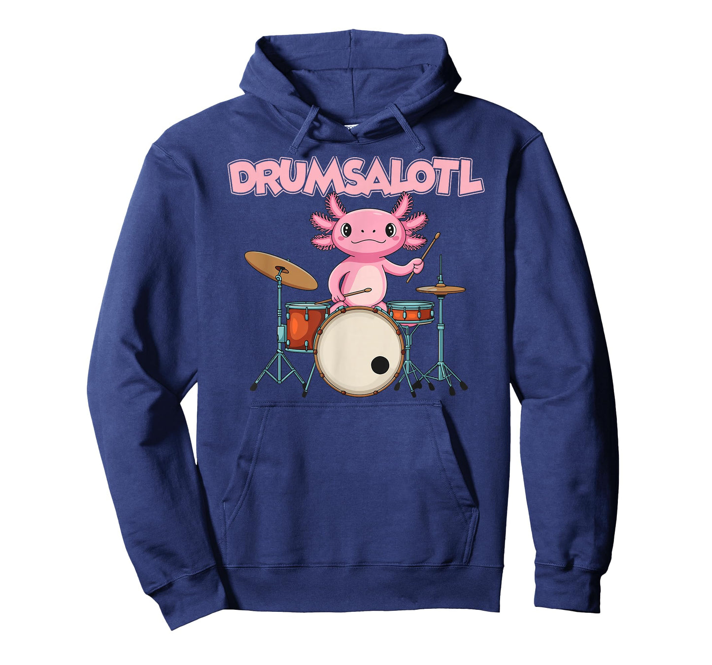 Salamander Drummer Amphibian Drums Drumsalotl Funny Axolotl T-Shirt