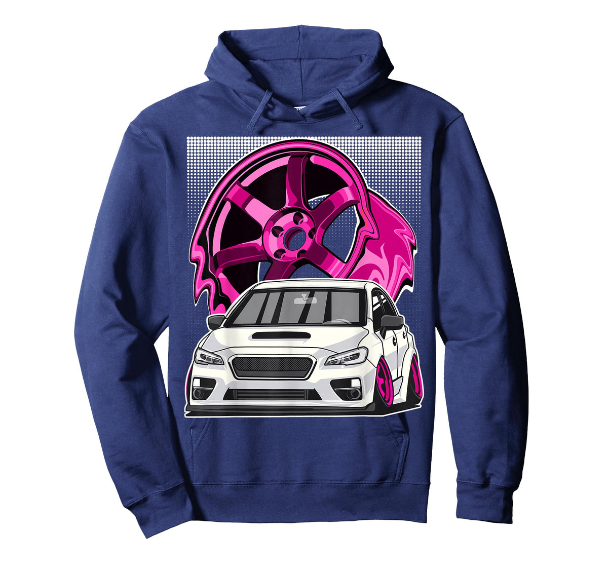 Subie VA JDM Stance Car Wheel Boxer Motor Racing Graphic T-Shirt