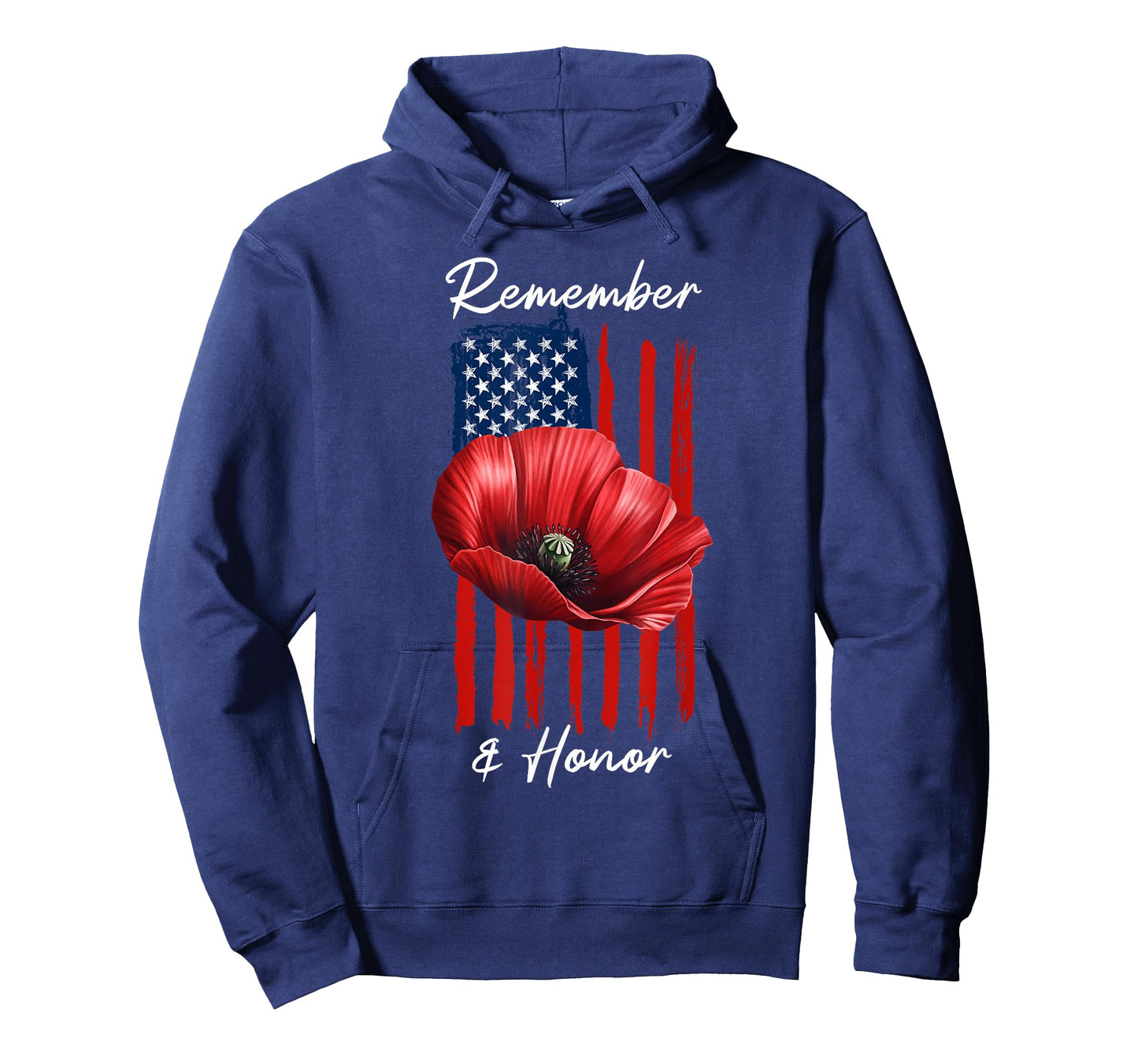 Veterans Day USA Memorial Day Red Poppy Flower Military T-Shirt