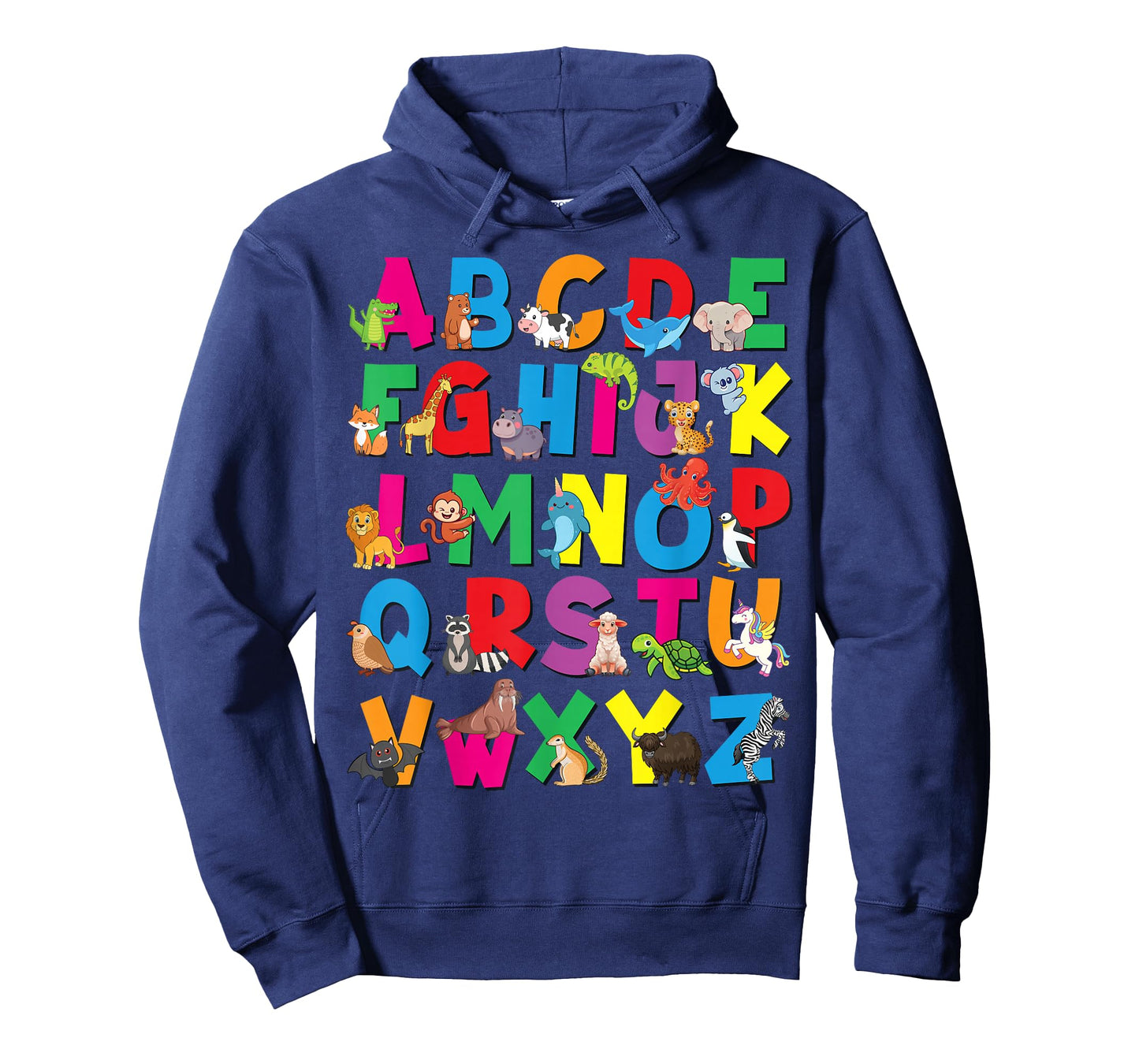 Alphabet Animals ABCs Zoo Kids Boys Girls Teacher T-Shirt