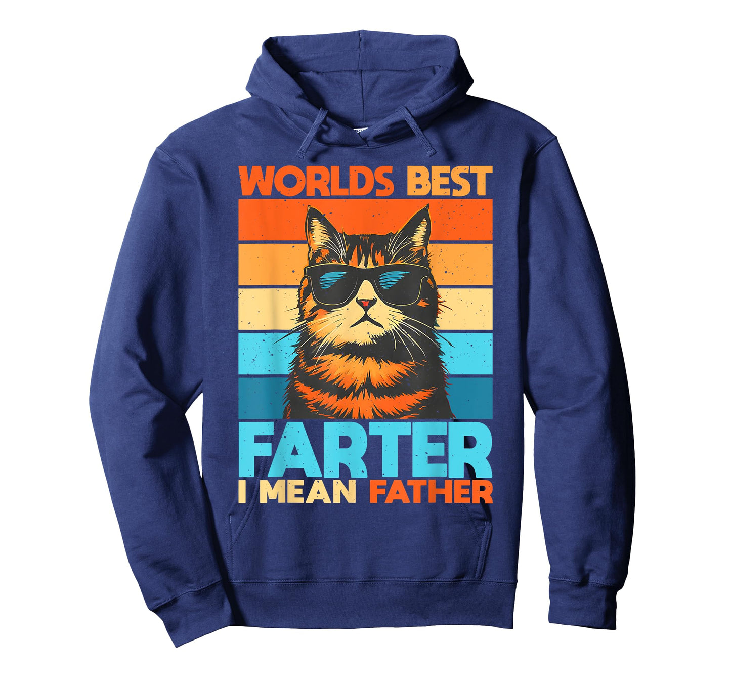 World's Best Farter I Mean Father Cat Dad Fathers Day Men Women T-Shirt
