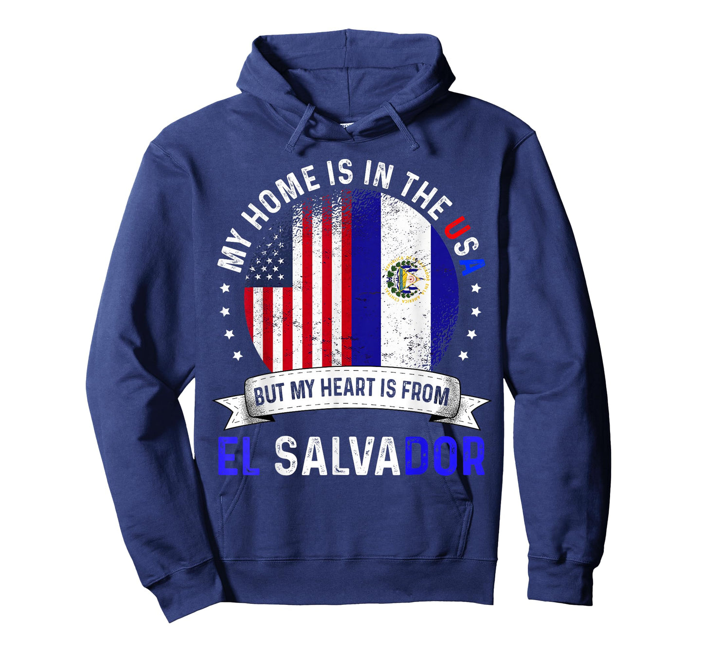 Salvadoran American Patriot Heart is from El Salvador Flag T-Shirt