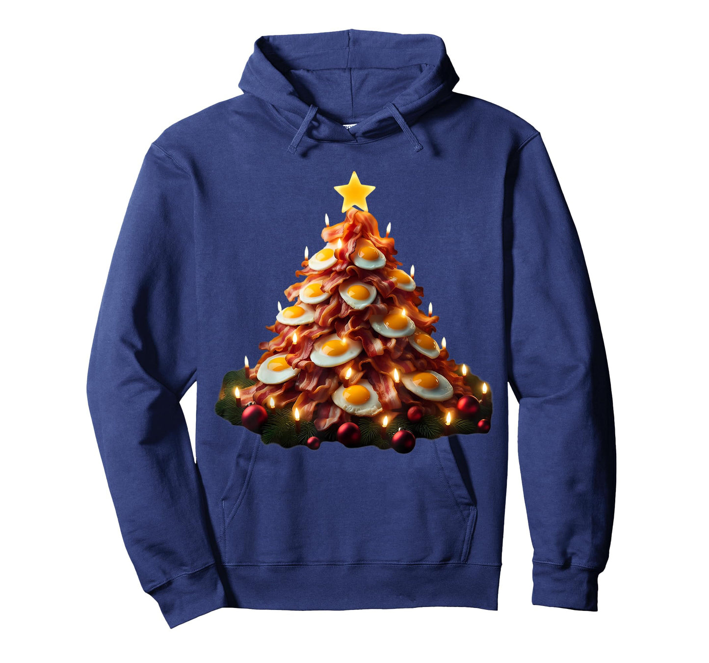 Bacon Christmas Tree With Eggs Carnivore Keto Meat Lover Fun T-Shirt